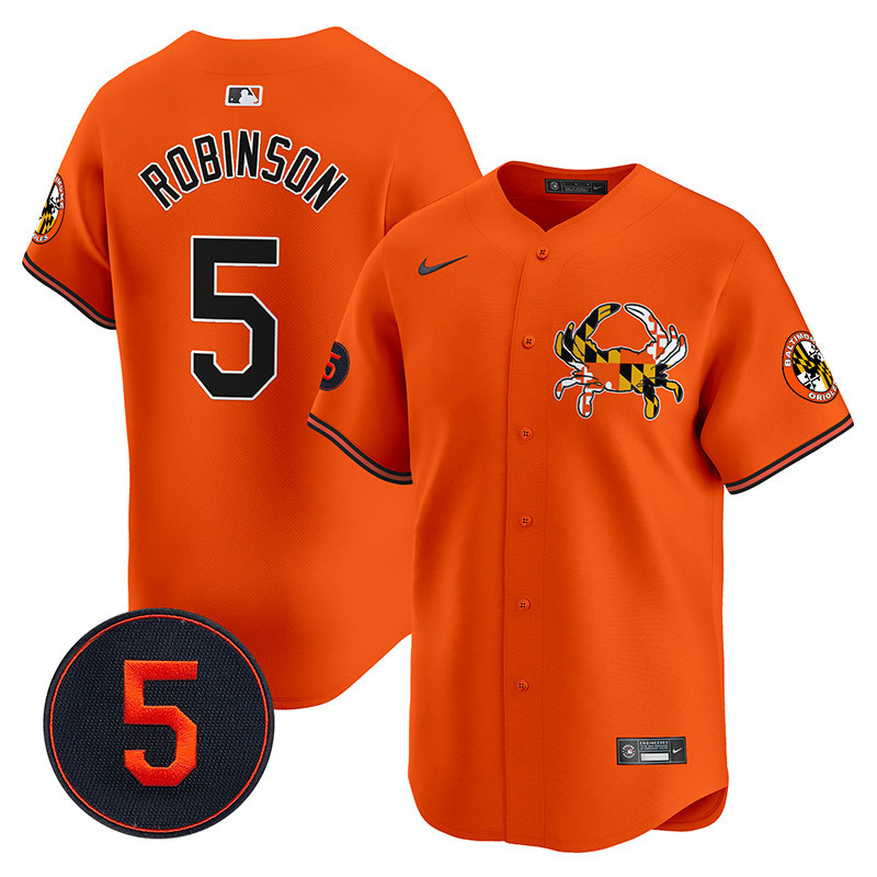 Men’s Baltimore Orioles Robinson Patch Vapor Premier Limited Jersey V3 - All Stitched