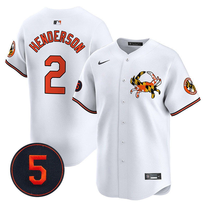 Men’s Baltimore Orioles Robinson Patch Vapor Premier Limited Jersey V3 - All Stitched
