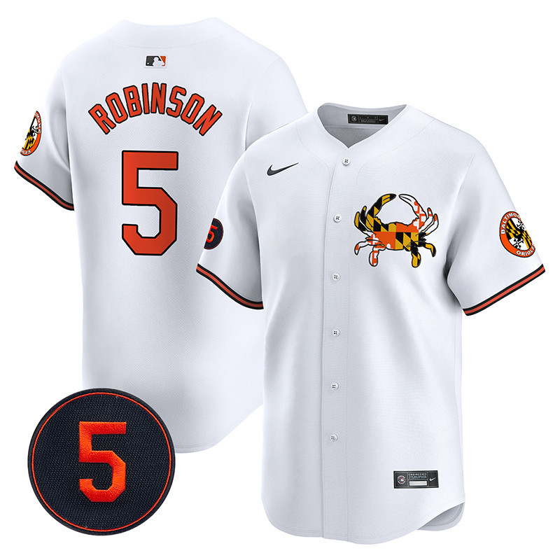 Men’s Baltimore Orioles Robinson Patch Vapor Premier Limited Jersey V3 - All Stitched