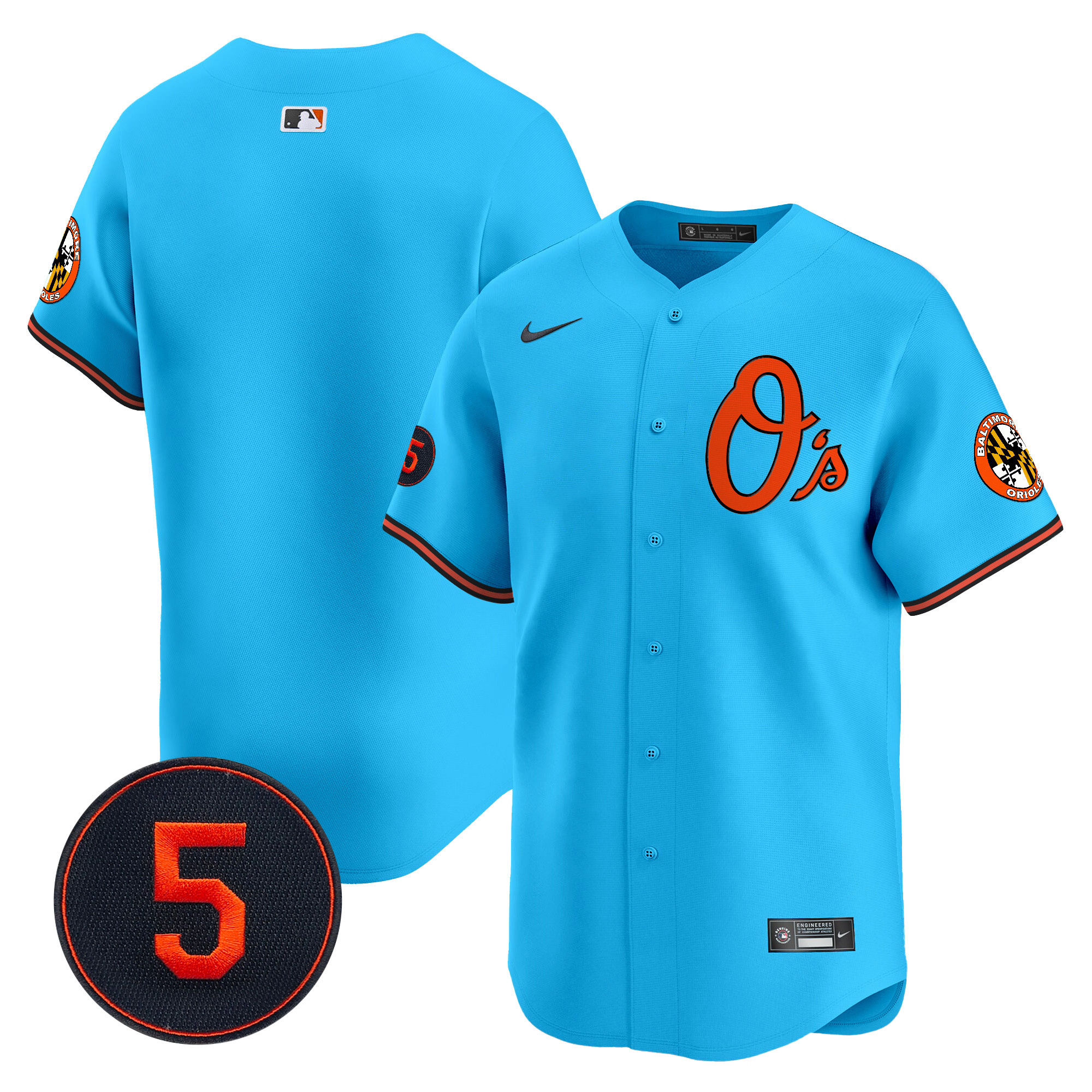 Men’s Baltimore Orioles Robinson Patch Vapor Premier Limited Jersey V4 - All Stitched