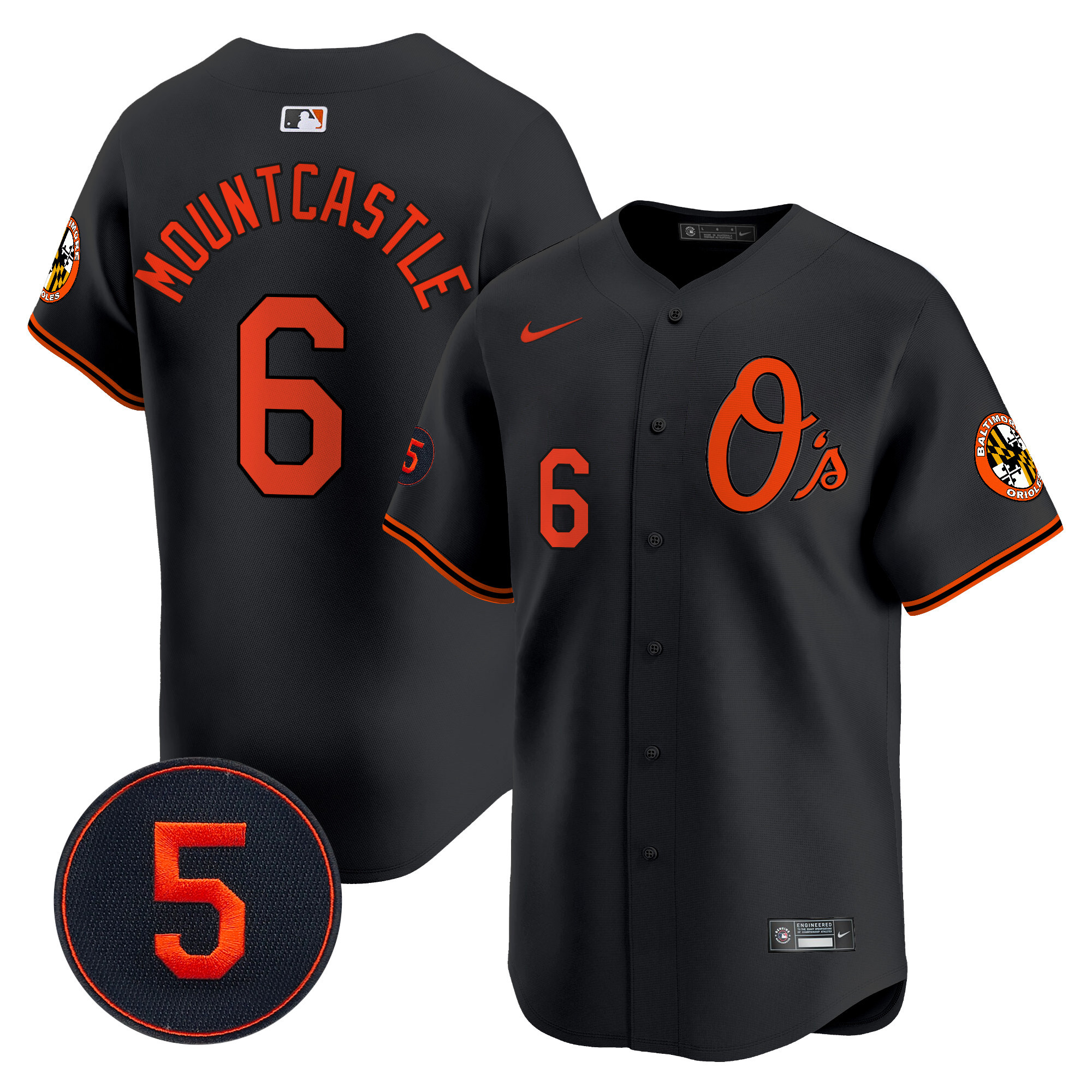 Men’s Baltimore Orioles Robinson Patch Vapor Premier Limited Jersey V4 - All Stitched