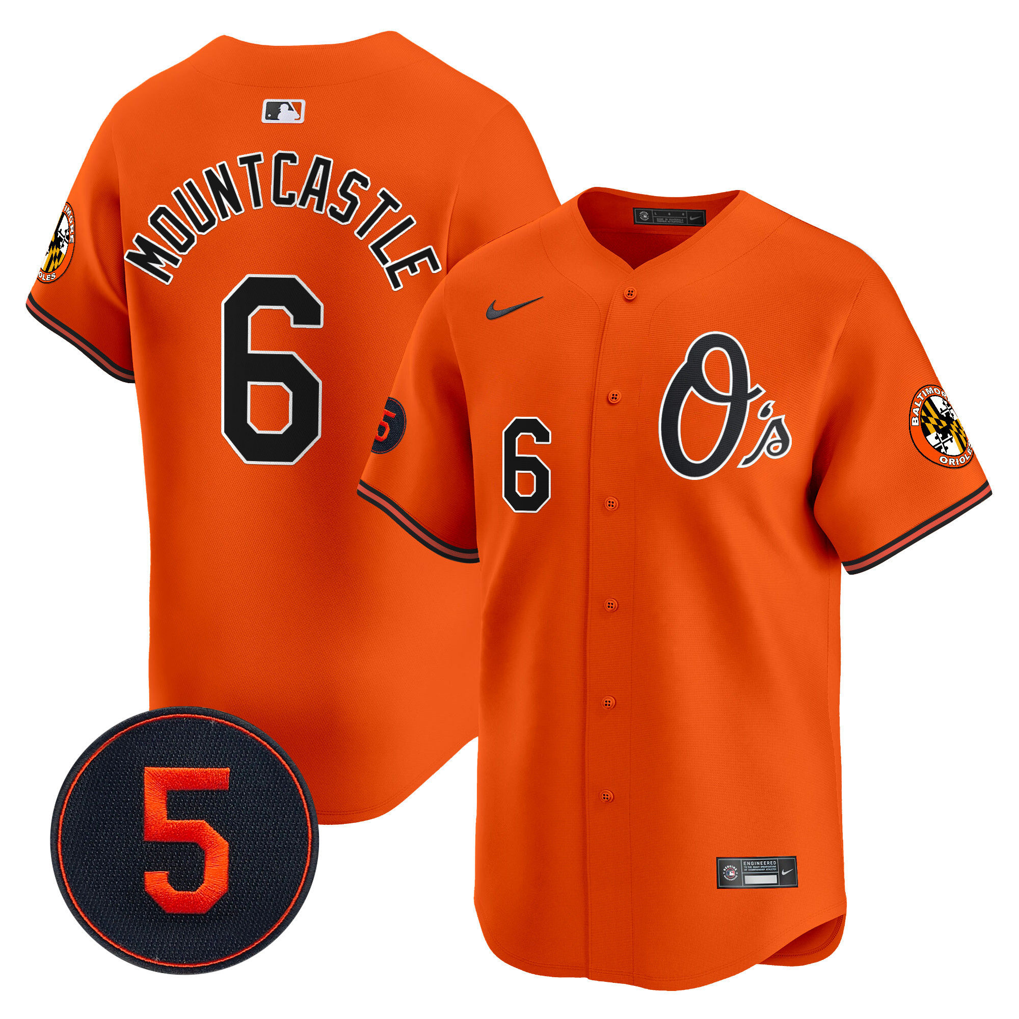 Men’s Baltimore Orioles Robinson Patch Vapor Premier Limited Jersey V4 - All Stitched
