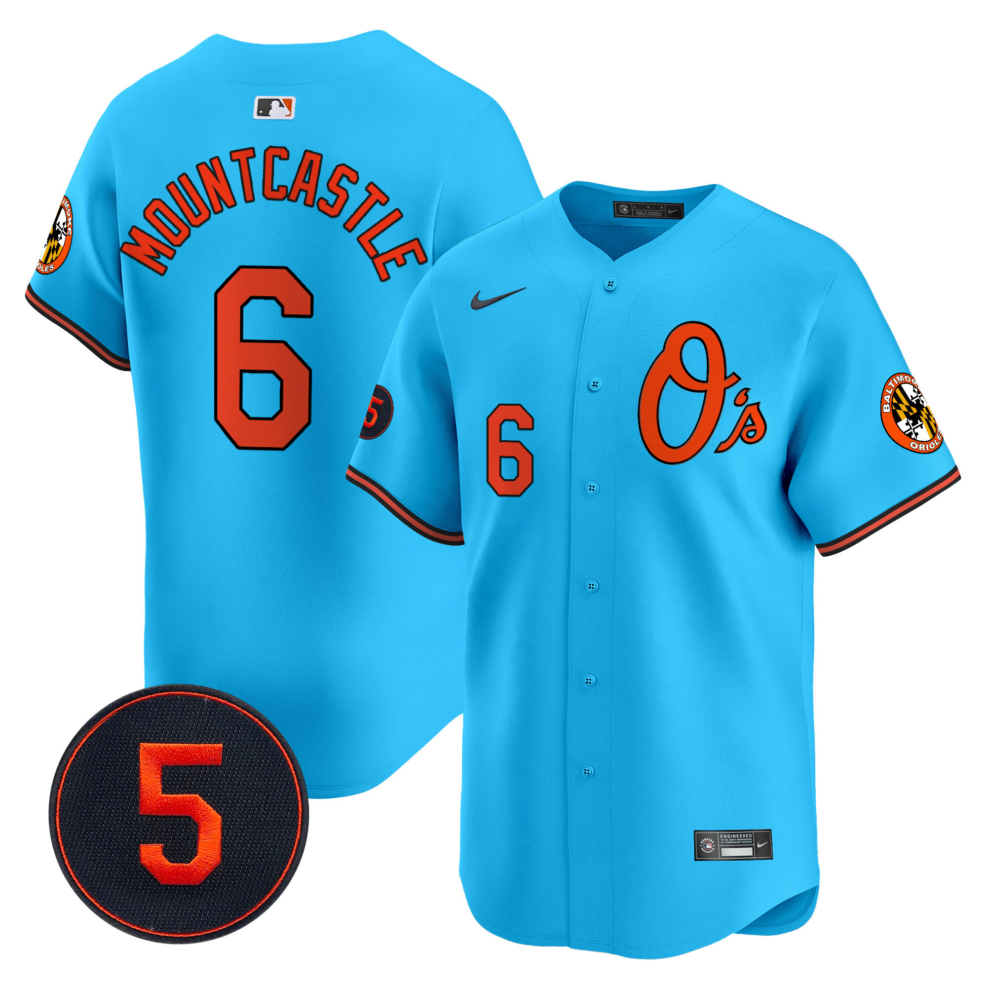 Men’s Baltimore Orioles Robinson Patch Vapor Premier Limited Jersey V4 - All Stitched