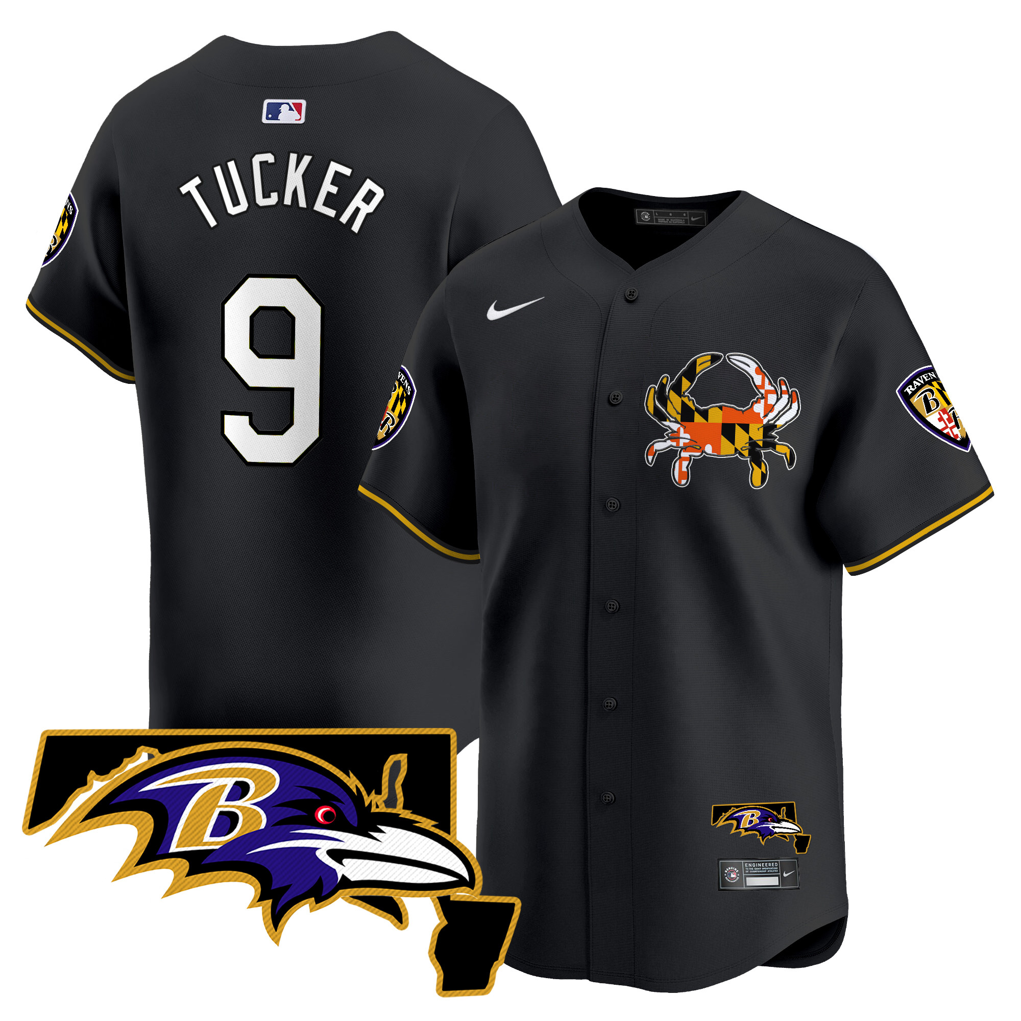 Men's Baltimore Ravens 2024 Vapor Premier Baseball Jersey V2 - All Stitched