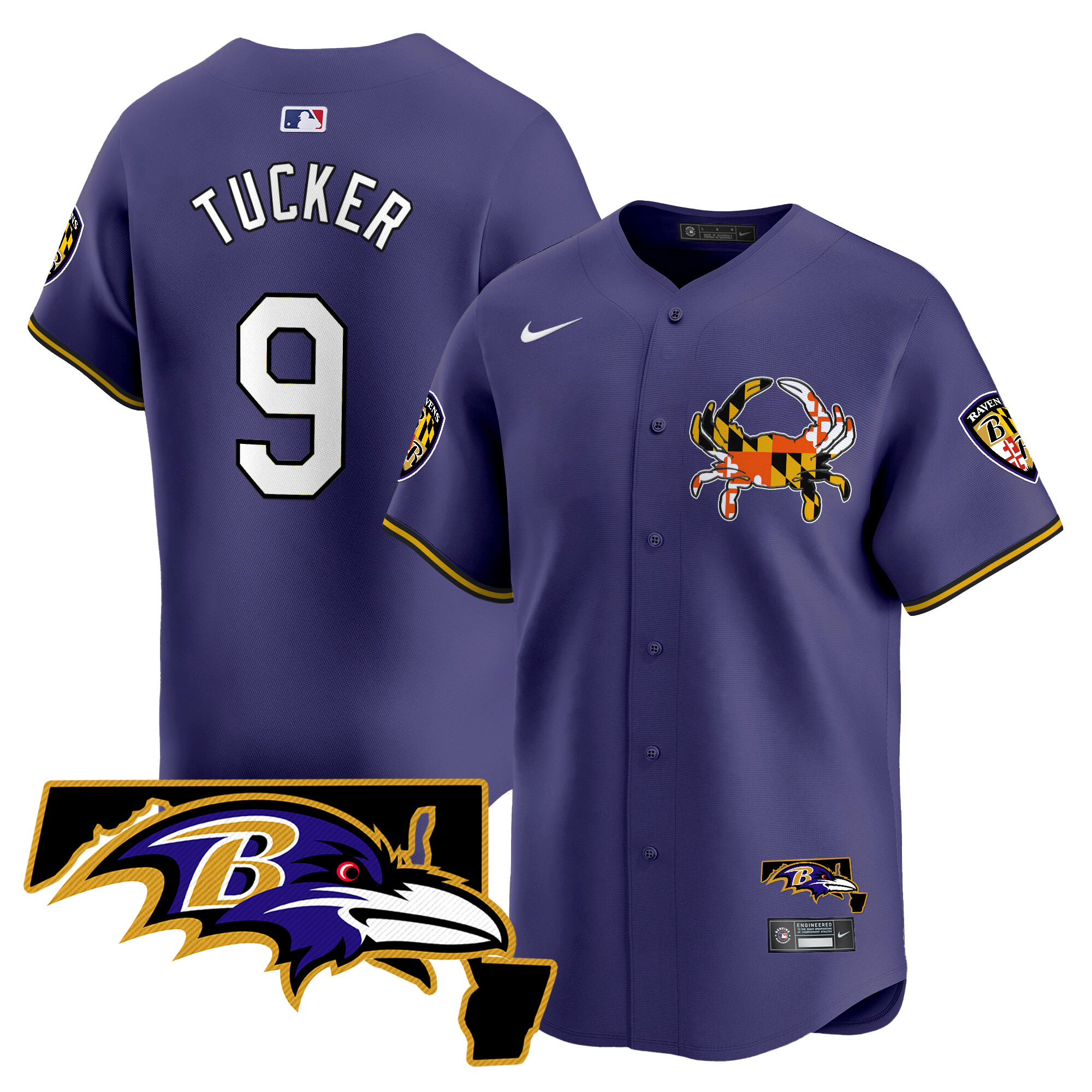 Men's Baltimore Ravens 2024 Vapor Premier Baseball Jersey V2 - All Stitched