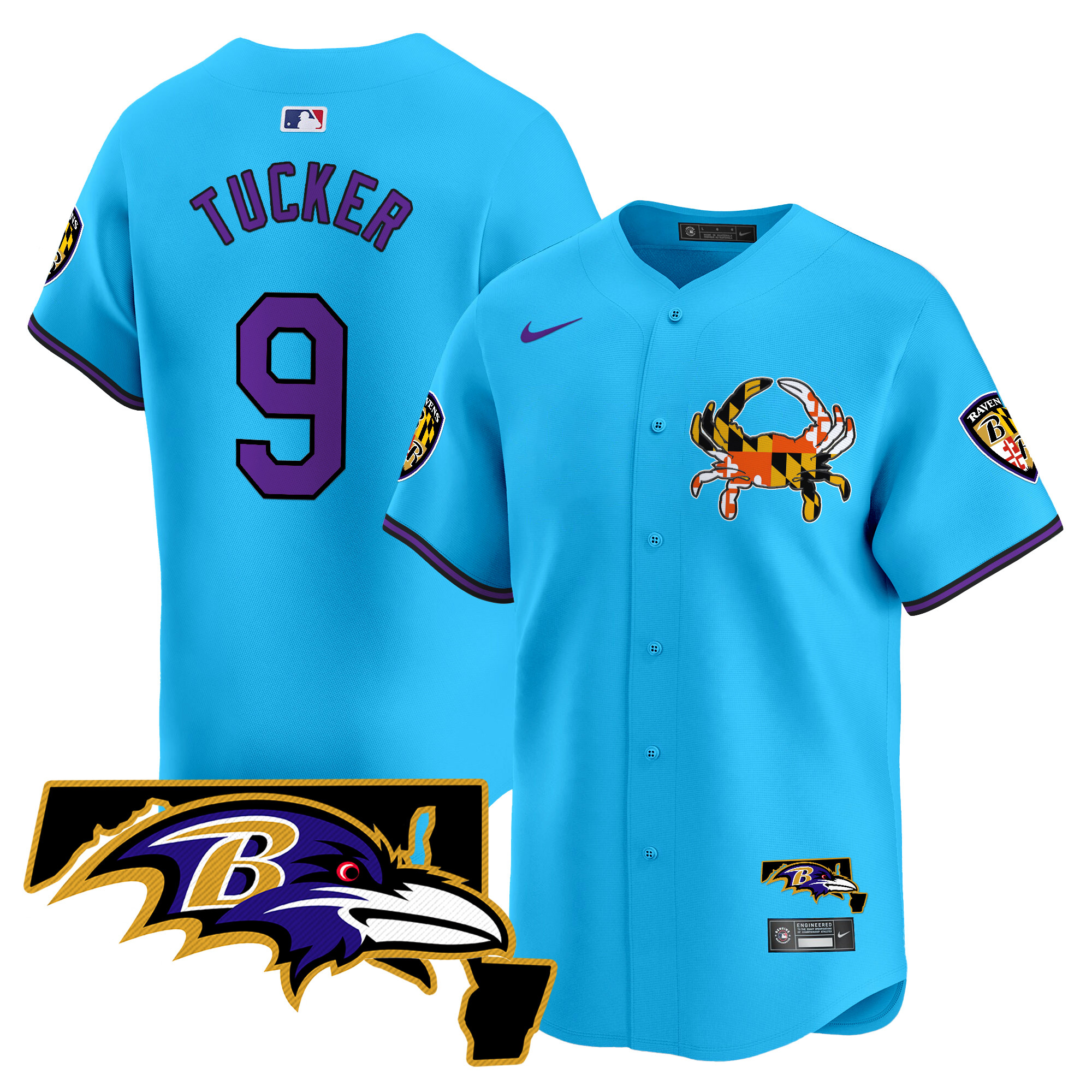 Men's Baltimore Ravens 2024 Vapor Premier Baseball Jersey V2 - All Stitched