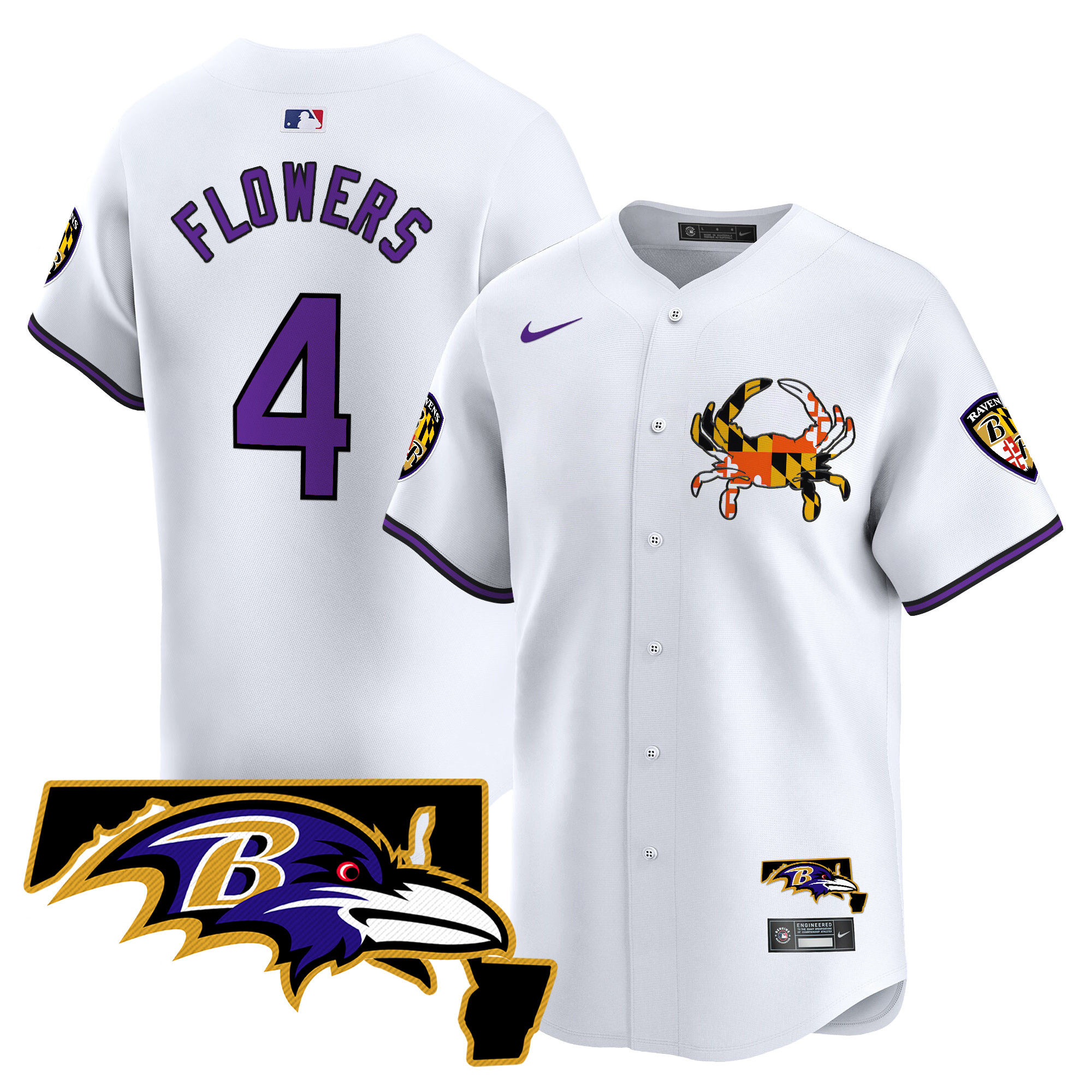 Men's Baltimore Ravens 2024 Vapor Premier Baseball Jersey V2 - All Stitched