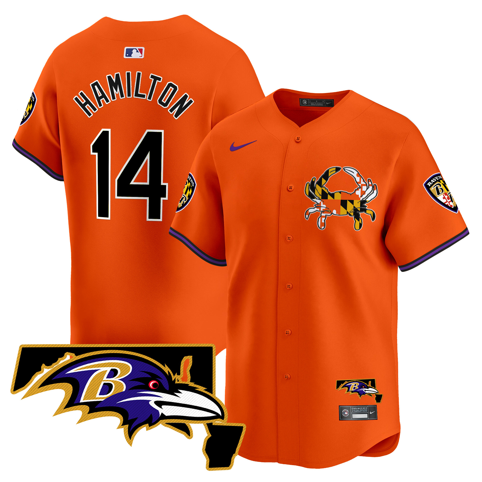 Men's Baltimore Ravens 2024 Vapor Premier Baseball Jersey V2 - All Stitched