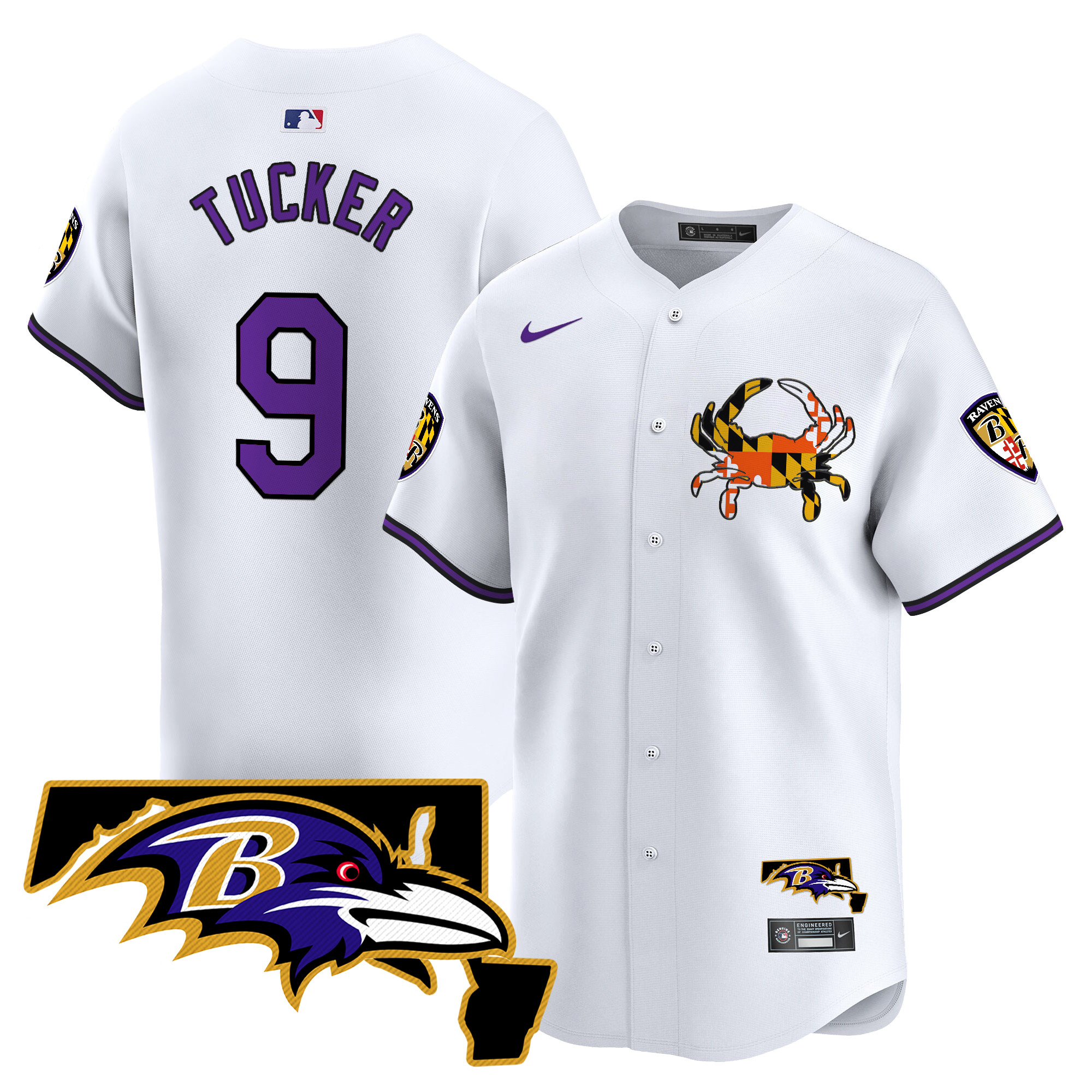 Men's Baltimore Ravens 2024 Vapor Premier Baseball Jersey V2 - All Stitched