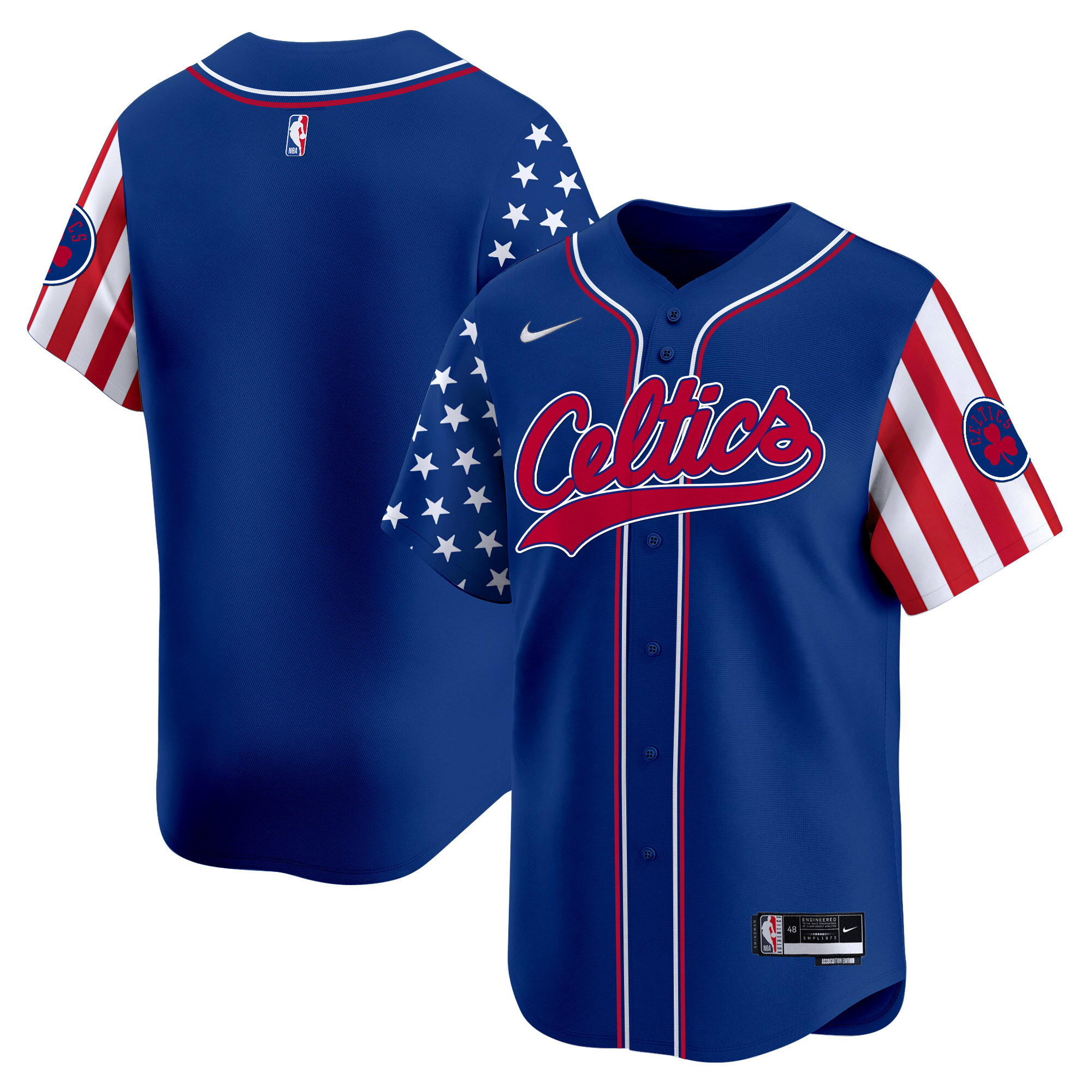 Men's Boston Celtics 2024 Independence Day Vapor Premier Limited Jersey - All Stitched