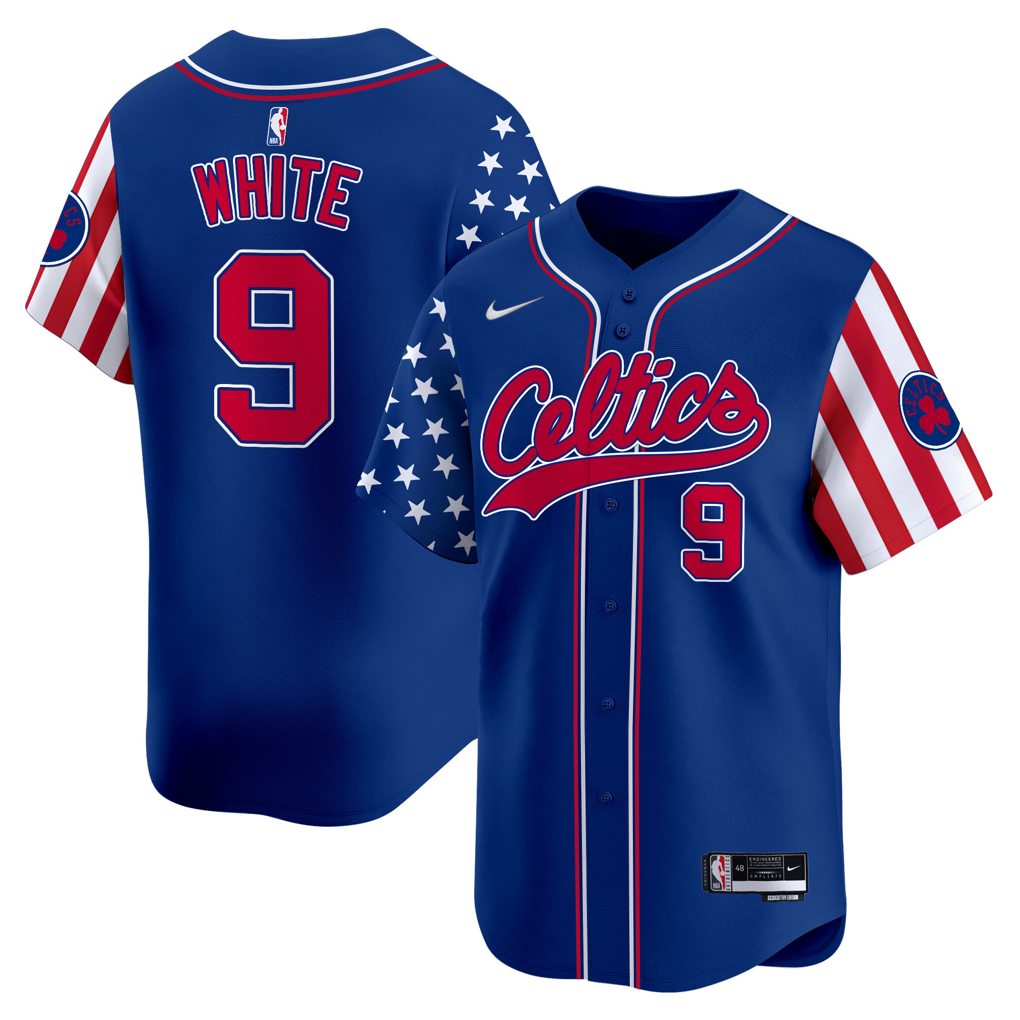 Men's Boston Celtics 2024 Independence Day Vapor Premier Limited Jersey - All Stitched