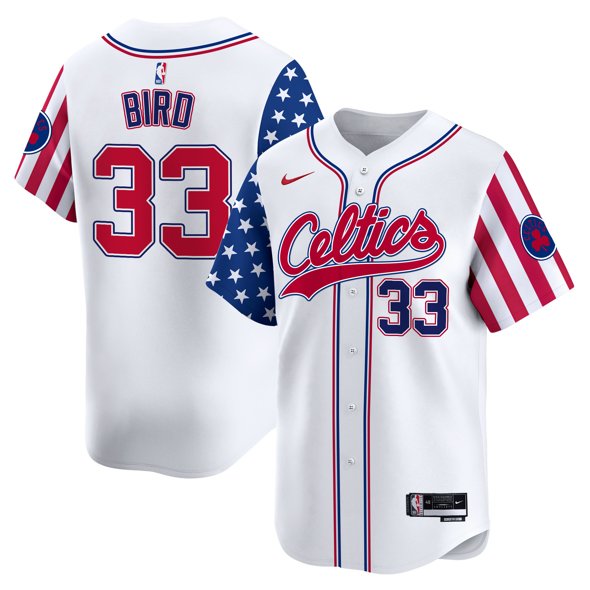 Men's Boston Celtics 2024 Independence Day Vapor Premier Limited Jersey - All Stitched