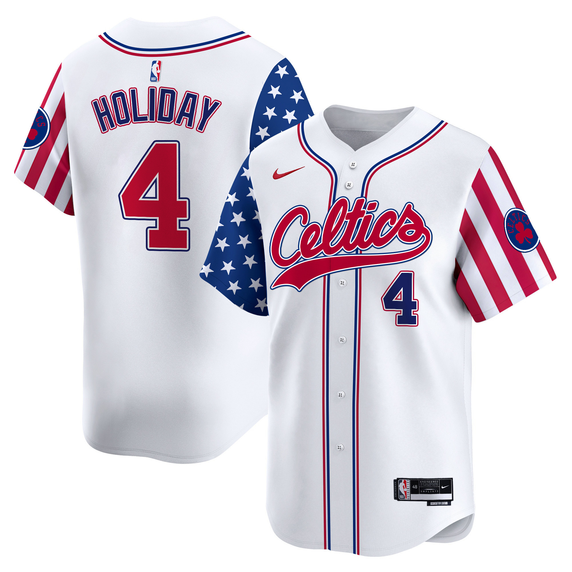Men's Boston Celtics 2024 Independence Day Vapor Premier Limited Jersey - All Stitched