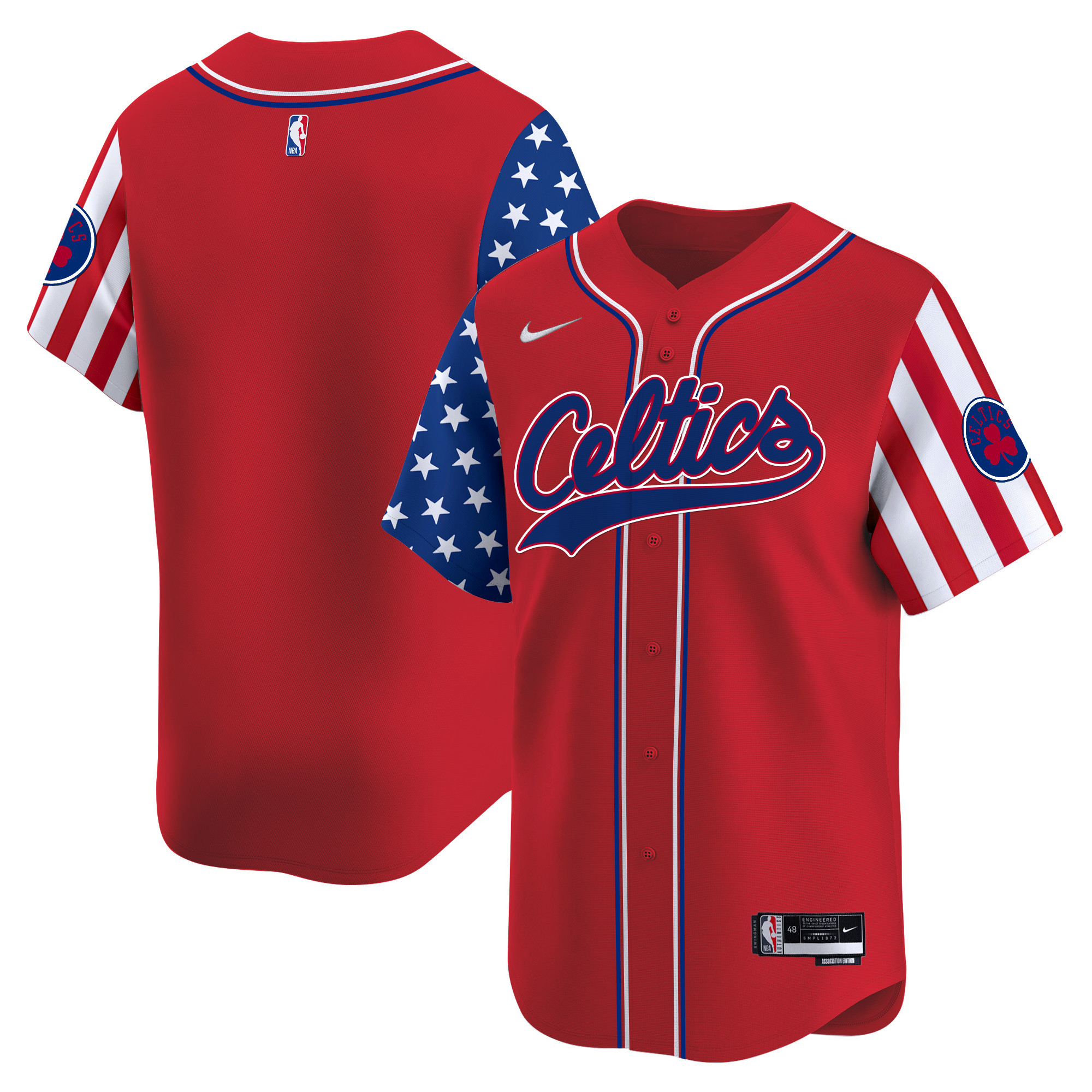 Men's Boston Celtics 2024 Independence Day Vapor Premier Limited Jersey - All Stitched