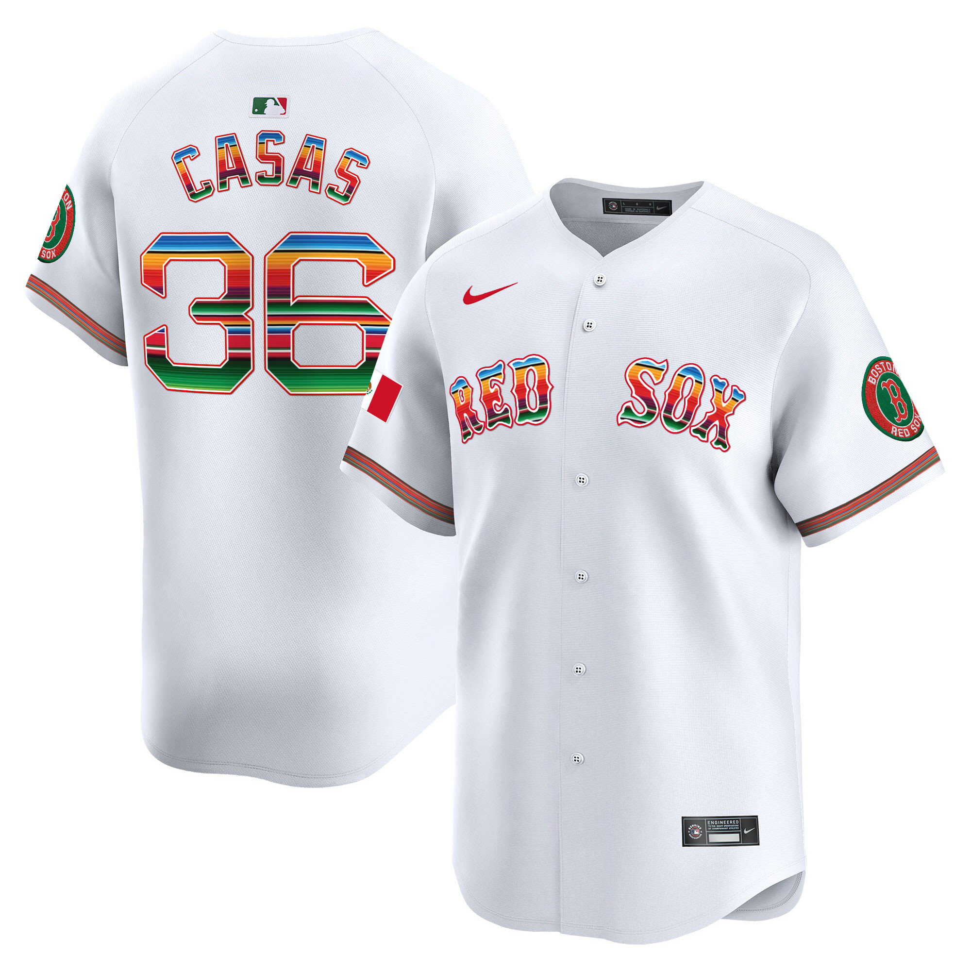 Men's Boston Red Sox Mexico Vapor Premier Limited Jersey - All Stitched