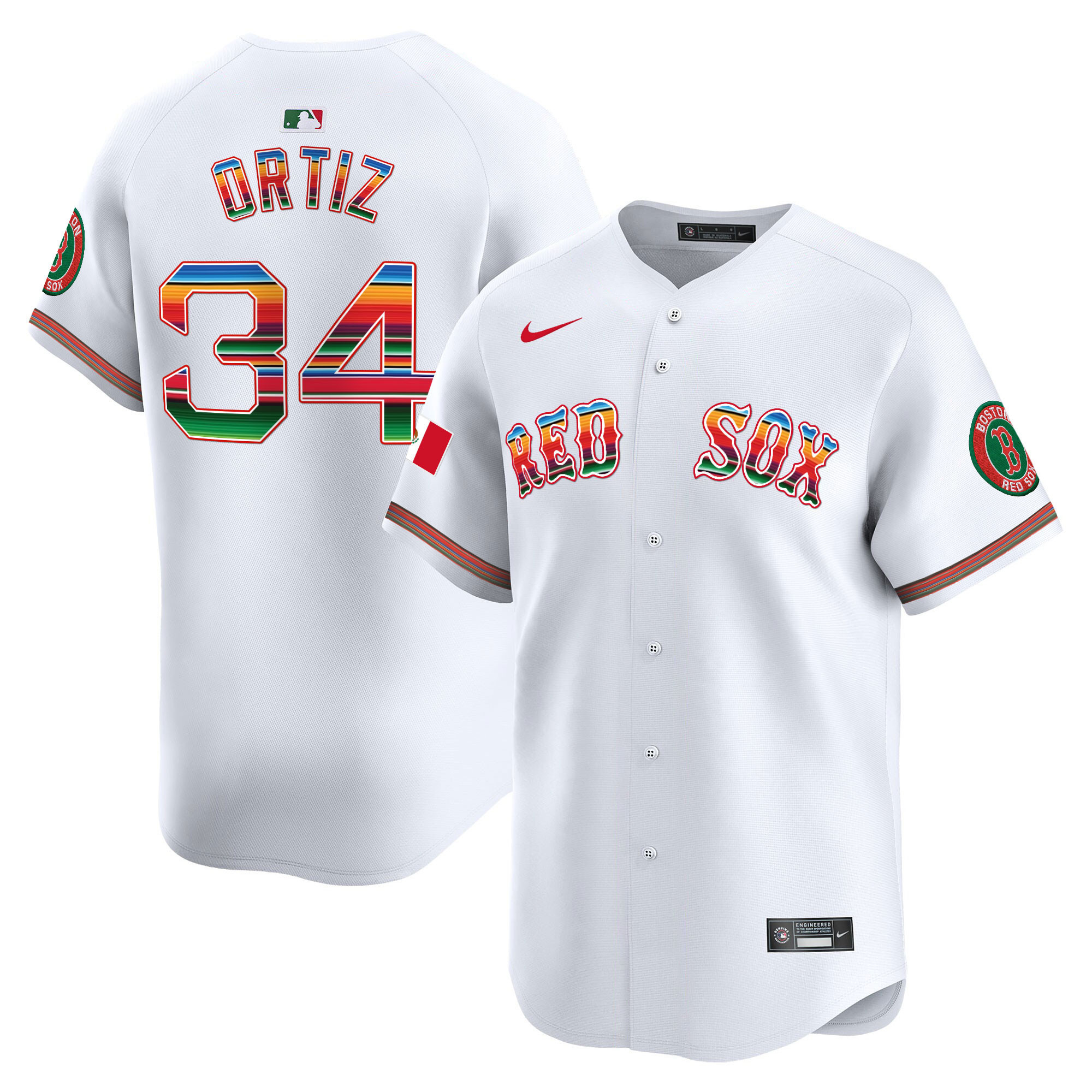 Men's Boston Red Sox Mexico Vapor Premier Limited Jersey - All Stitched