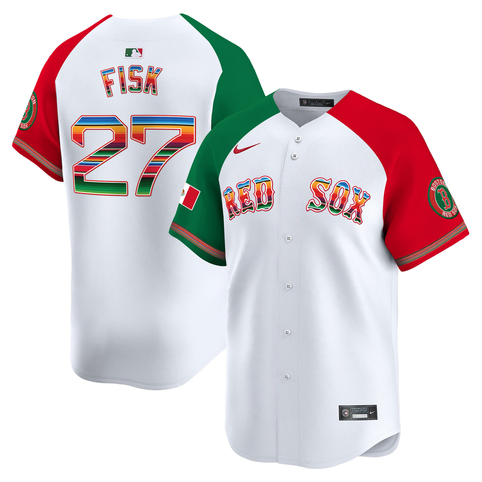 Men's Boston Red Sox Mexico Vapor Premier Limited Jersey - All Stitched