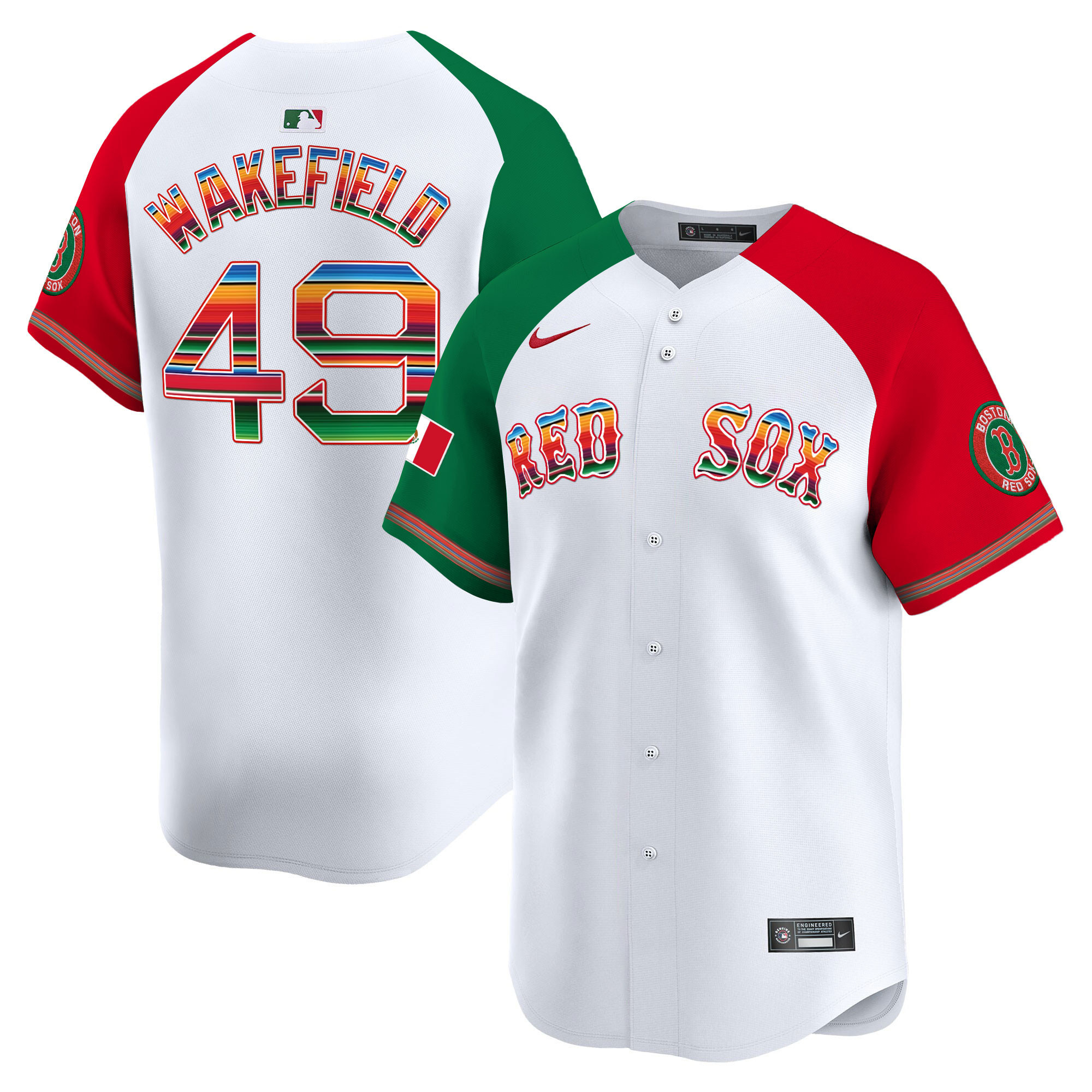 Men's Boston Red Sox Mexico Vapor Premier Limited Jersey - All Stitched