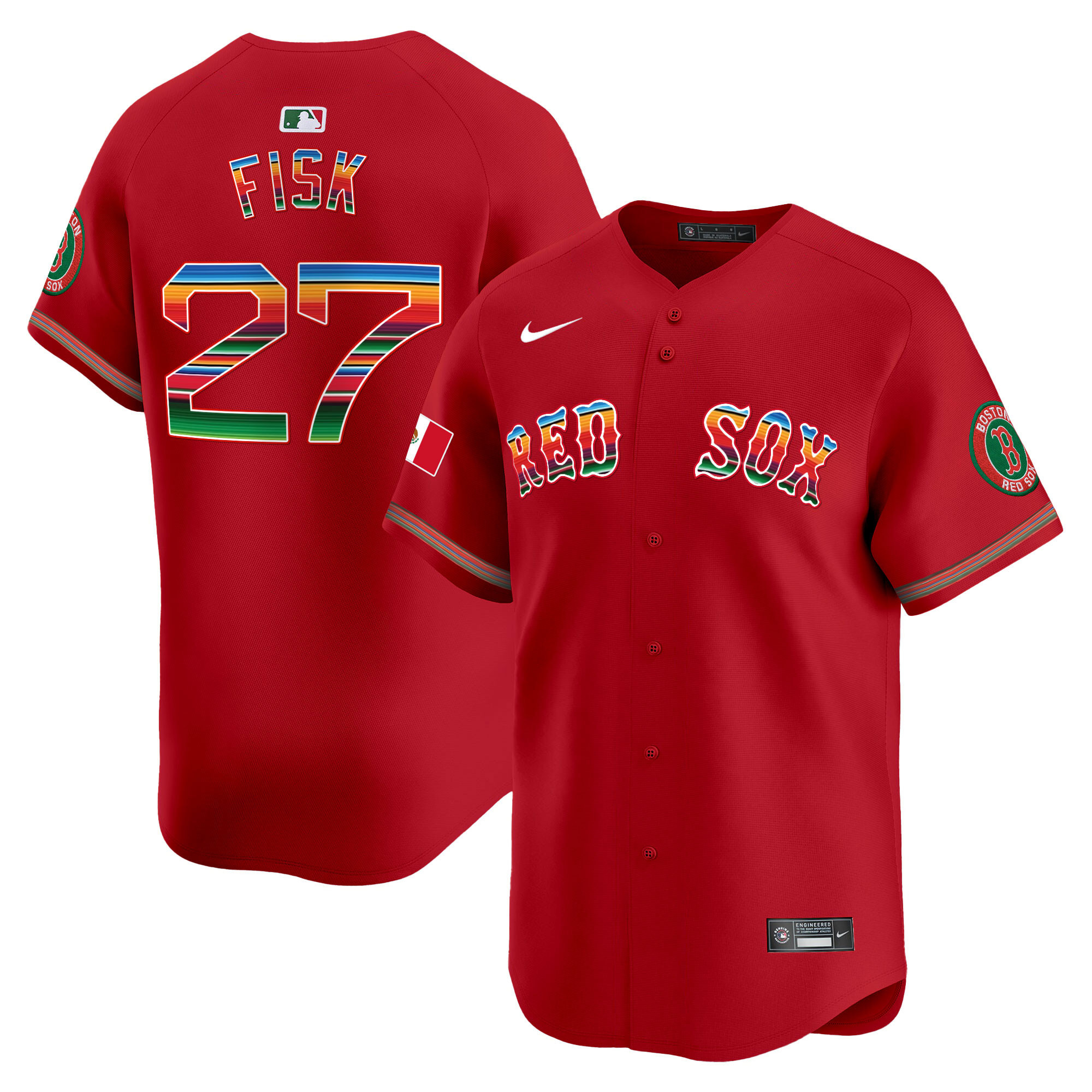 Men's Boston Red Sox Mexico Vapor Premier Limited Jersey - All Stitched