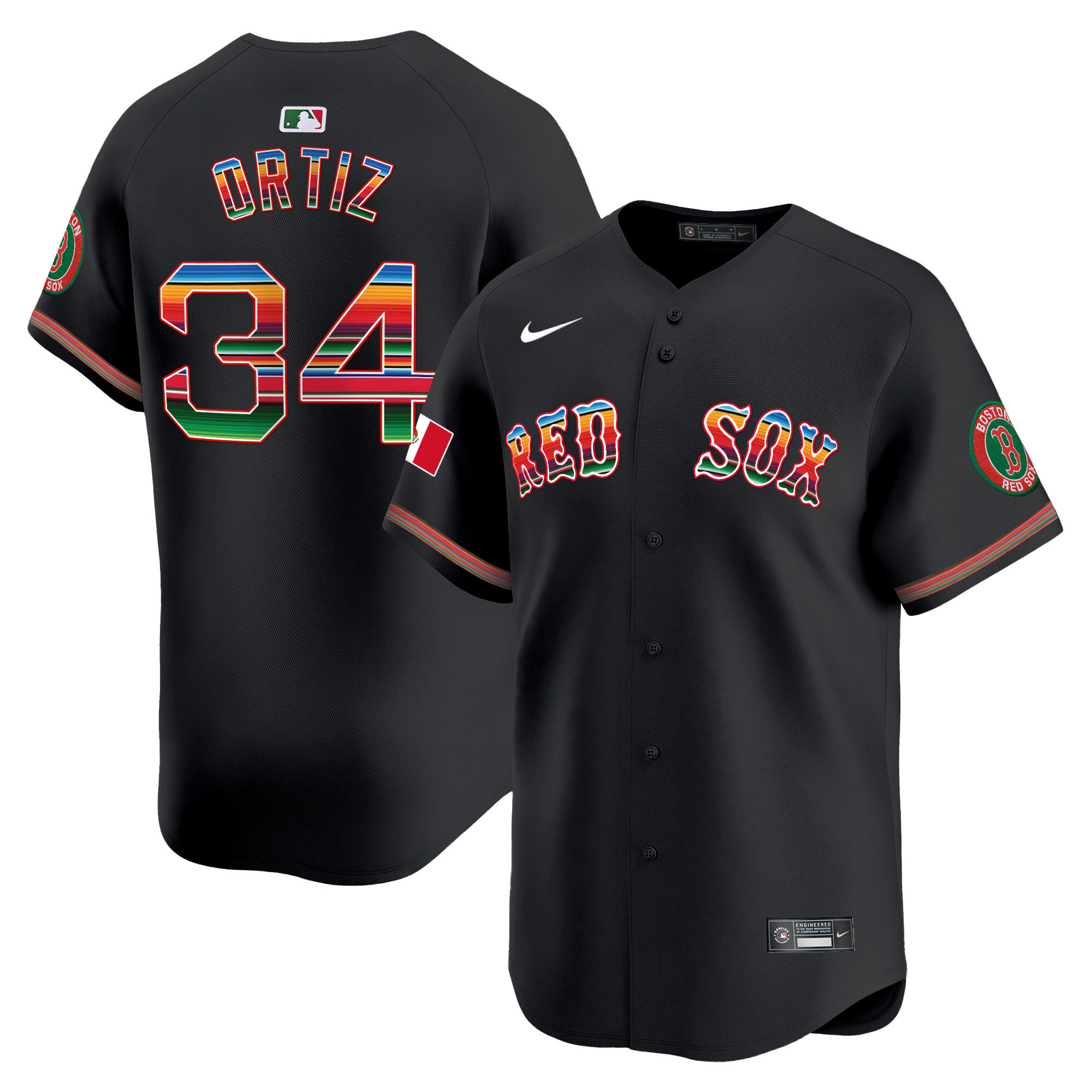 Men's Boston Red Sox Mexico Vapor Premier Limited Jersey - All Stitched