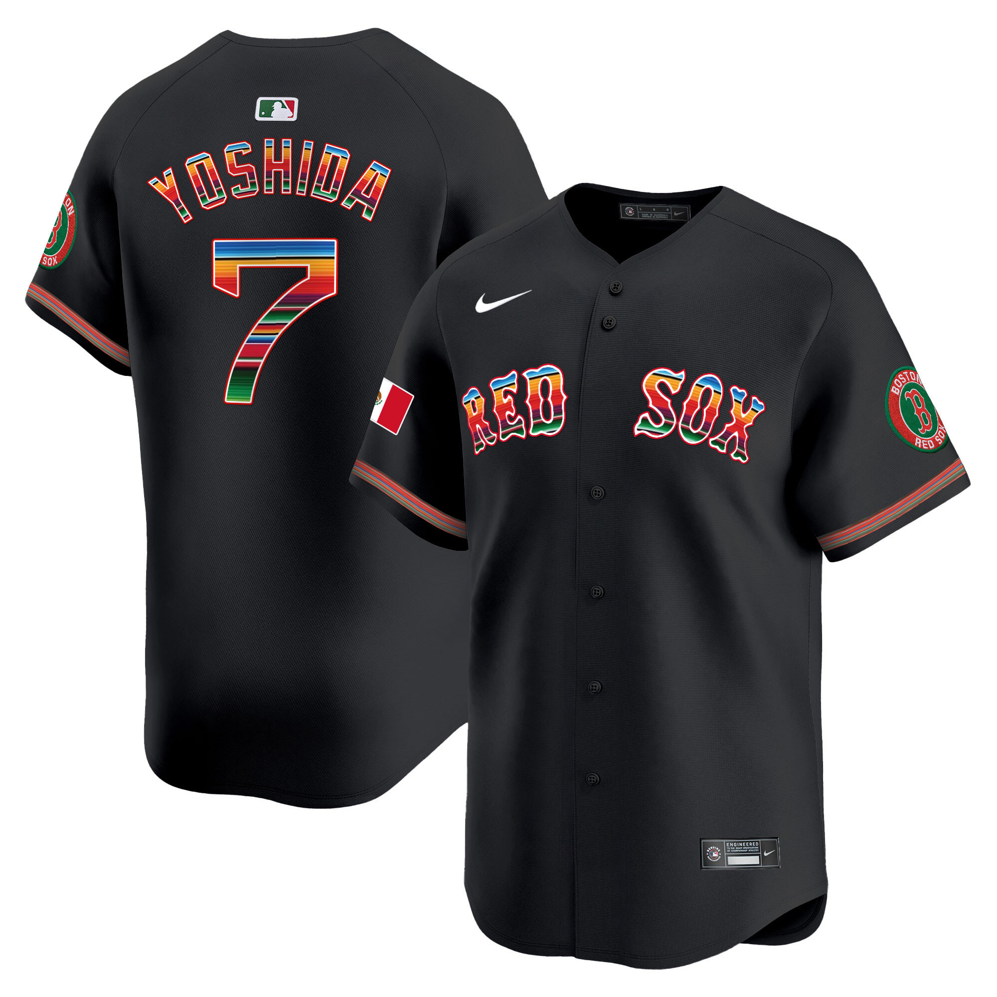 Men's Boston Red Sox Mexico Vapor Premier Limited Jersey - All Stitched