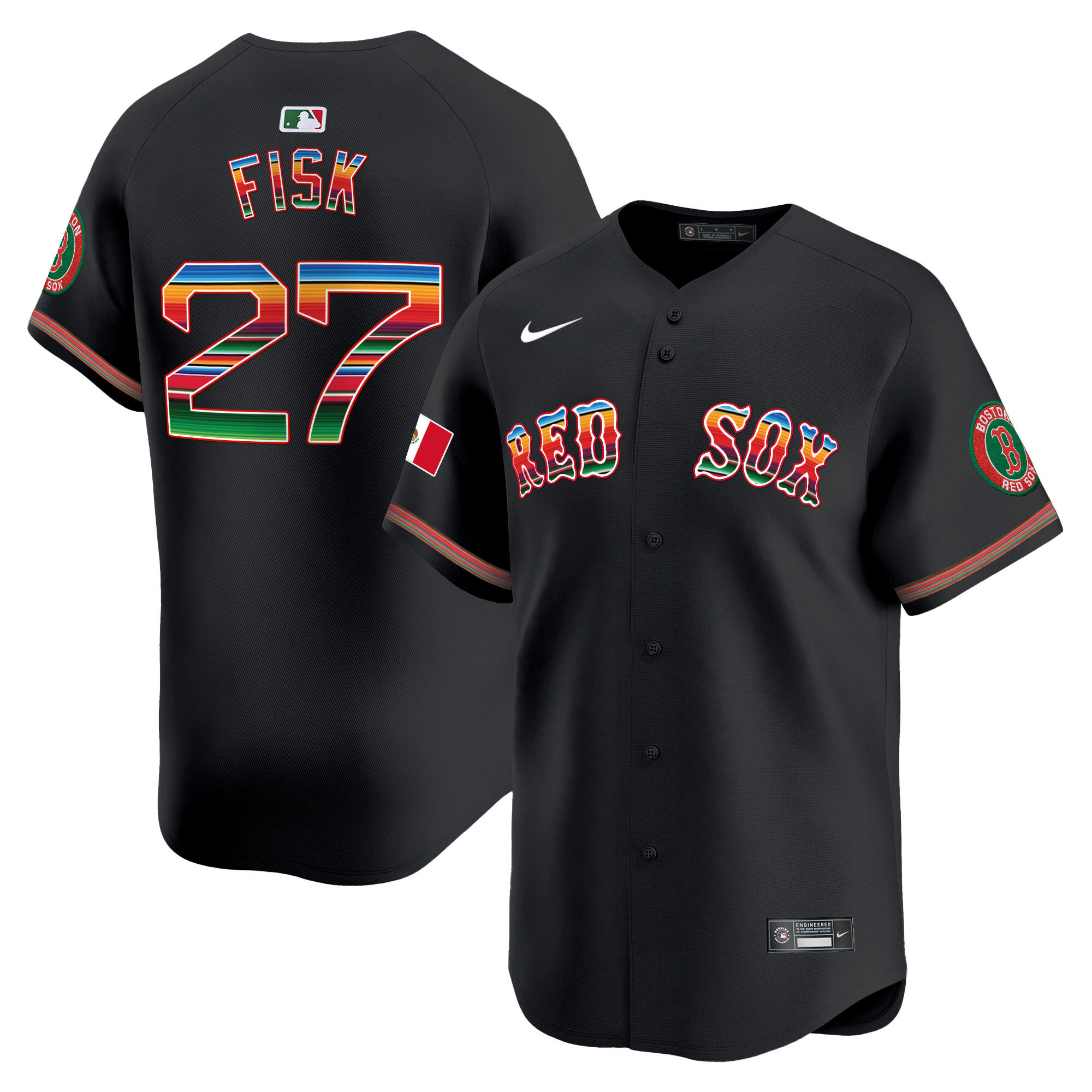 Men's Boston Red Sox Mexico Vapor Premier Limited Jersey - All Stitched