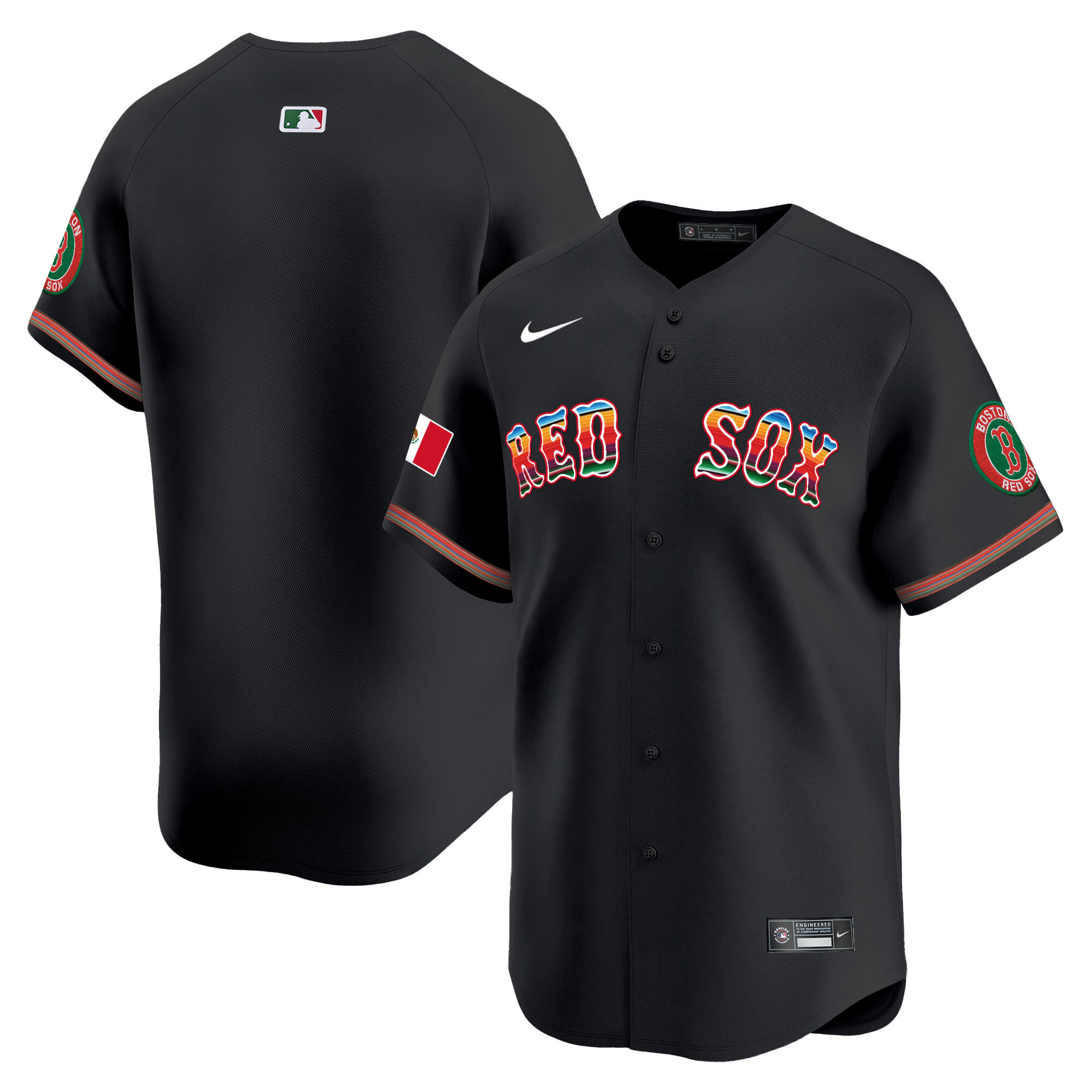 Men's Boston Red Sox Mexico Vapor Premier Limited Jersey - All Stitched
