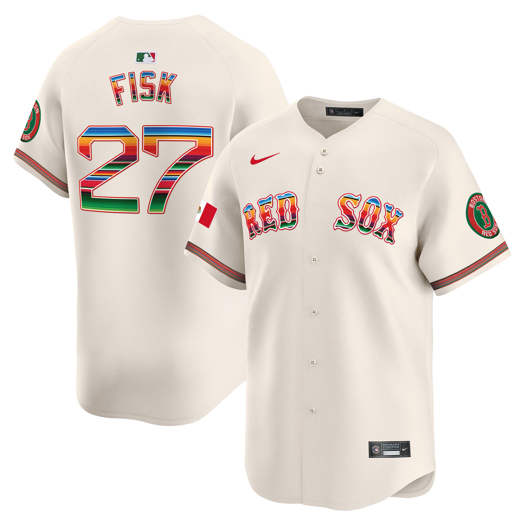 Men's Boston Red Sox Mexico Vapor Premier Limited Jersey - All Stitched