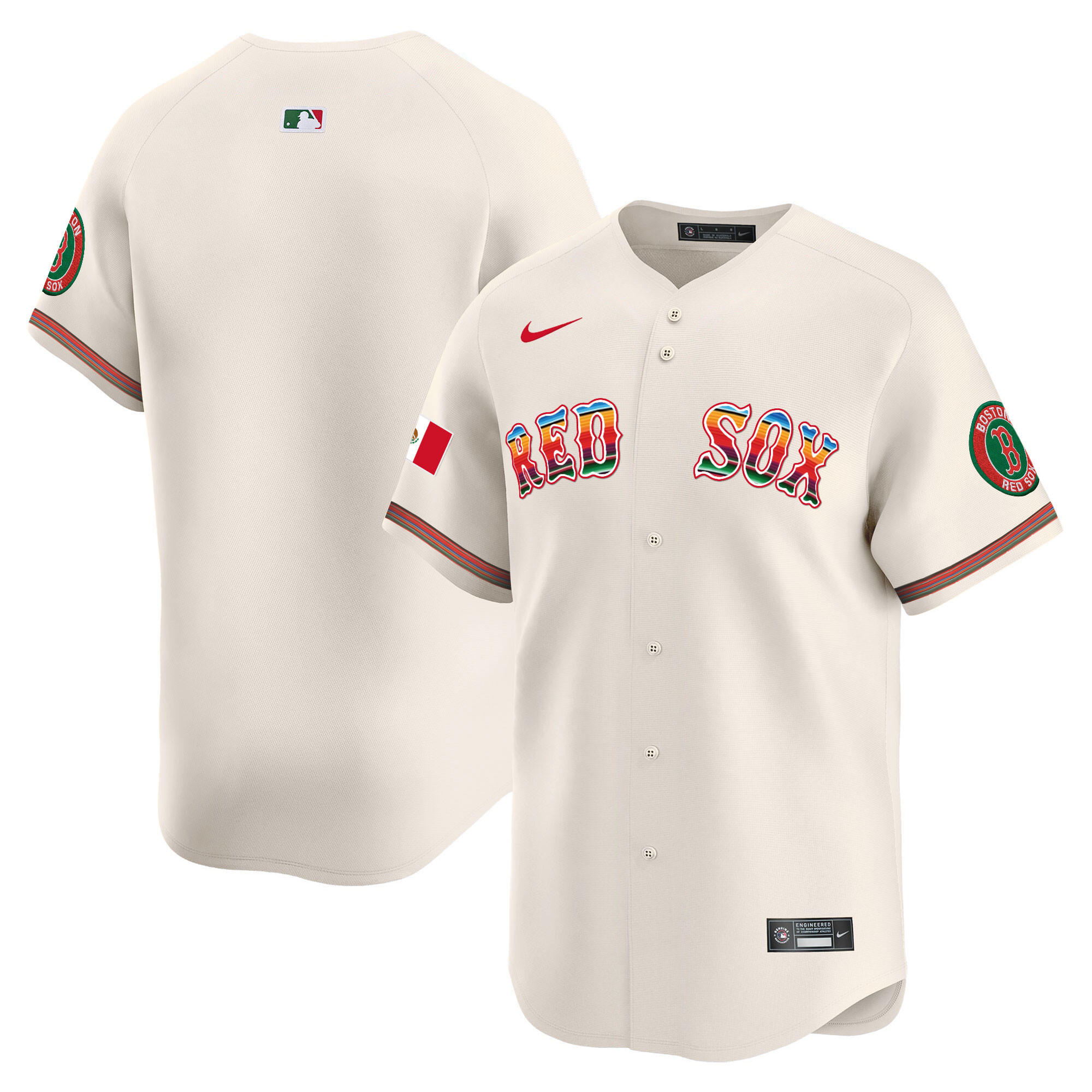 Men's Boston Red Sox Mexico Vapor Premier Limited Jersey - All Stitched