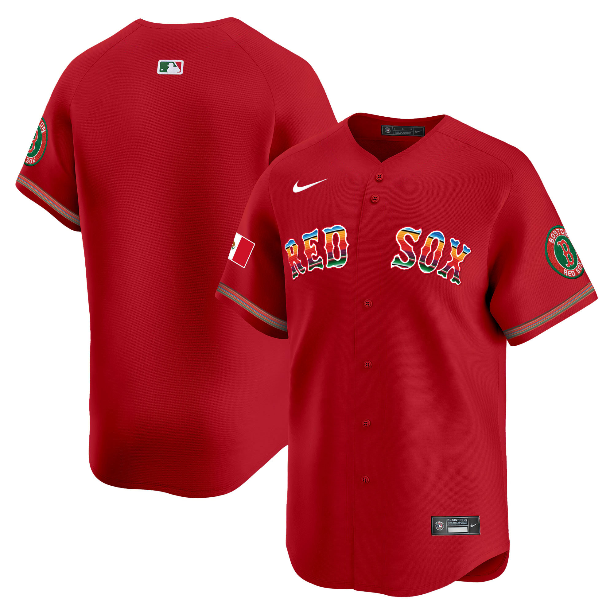 Men's Boston Red Sox Mexico Vapor Premier Limited Jersey - All Stitched