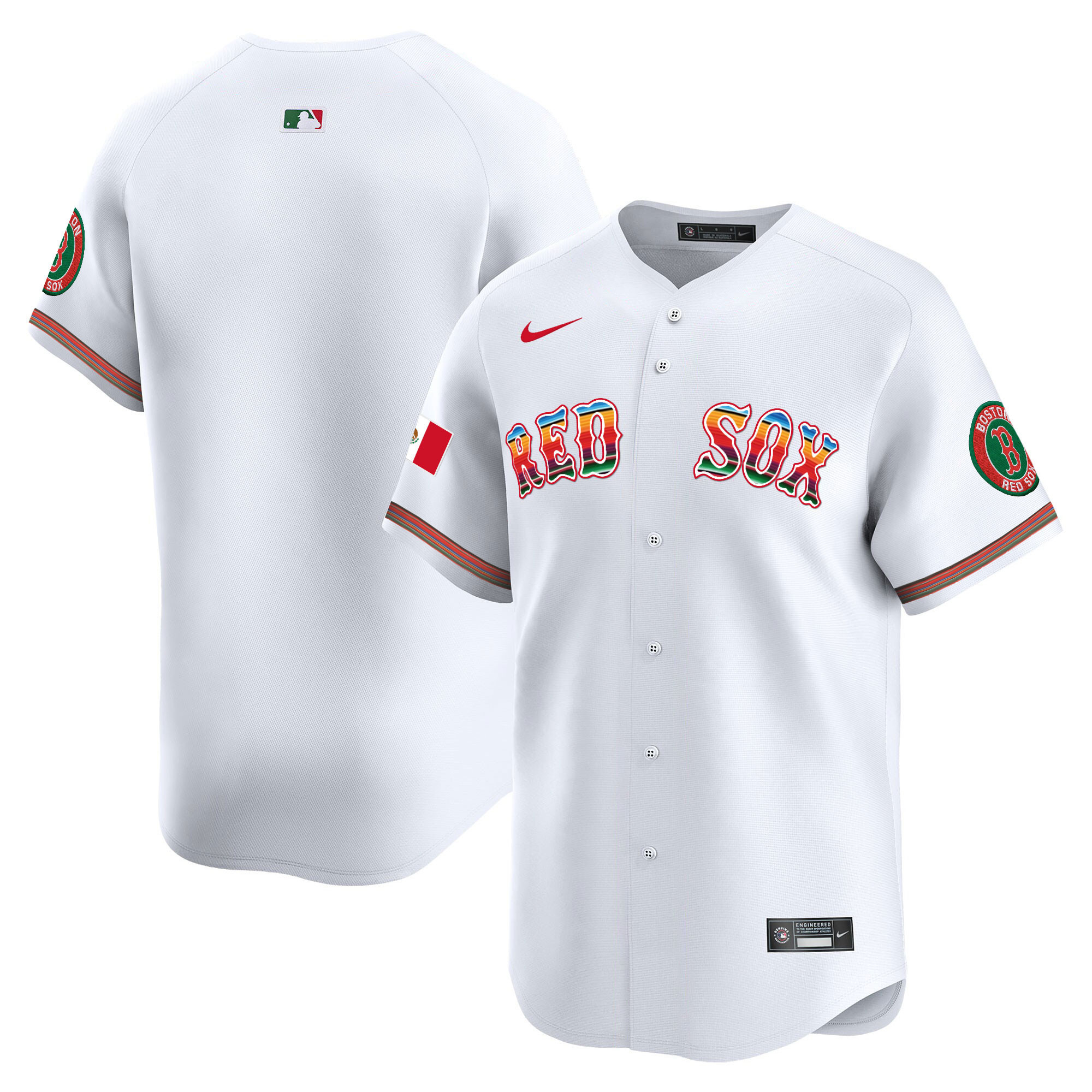 Men's Boston Red Sox Mexico Vapor Premier Limited Jersey - All Stitched