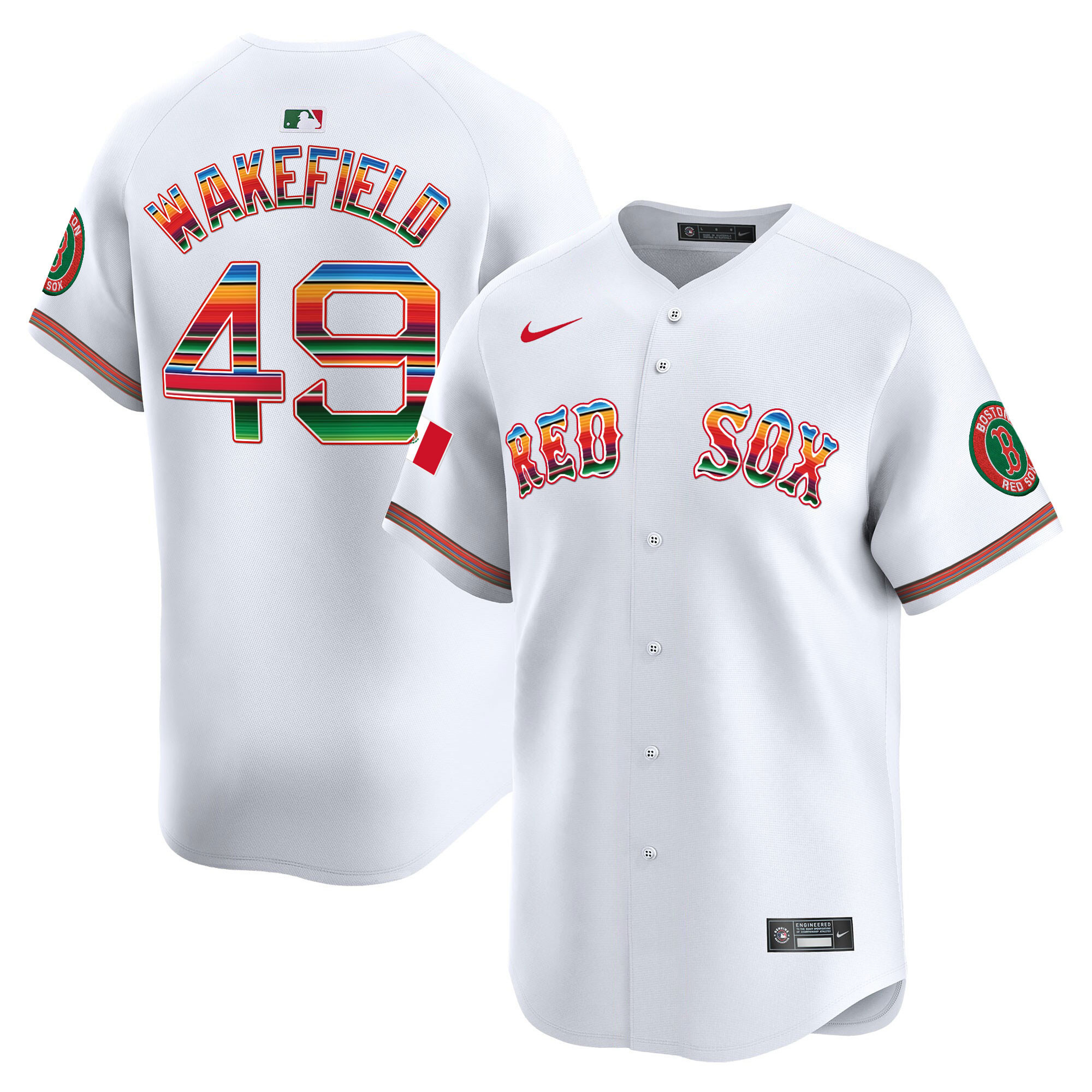 Men's Boston Red Sox Mexico Vapor Premier Limited Jersey - All Stitched