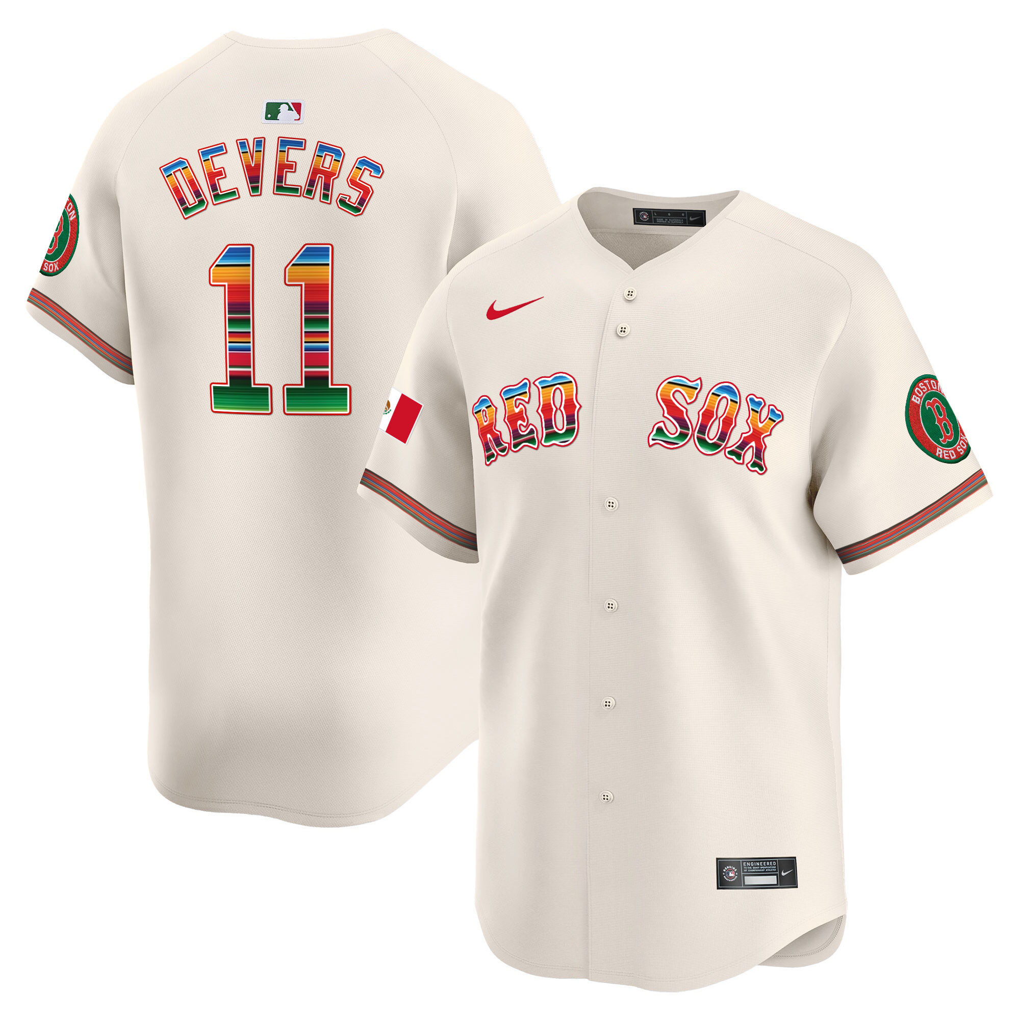 Men's Boston Red Sox Mexico Vapor Premier Limited Jersey - All Stitched