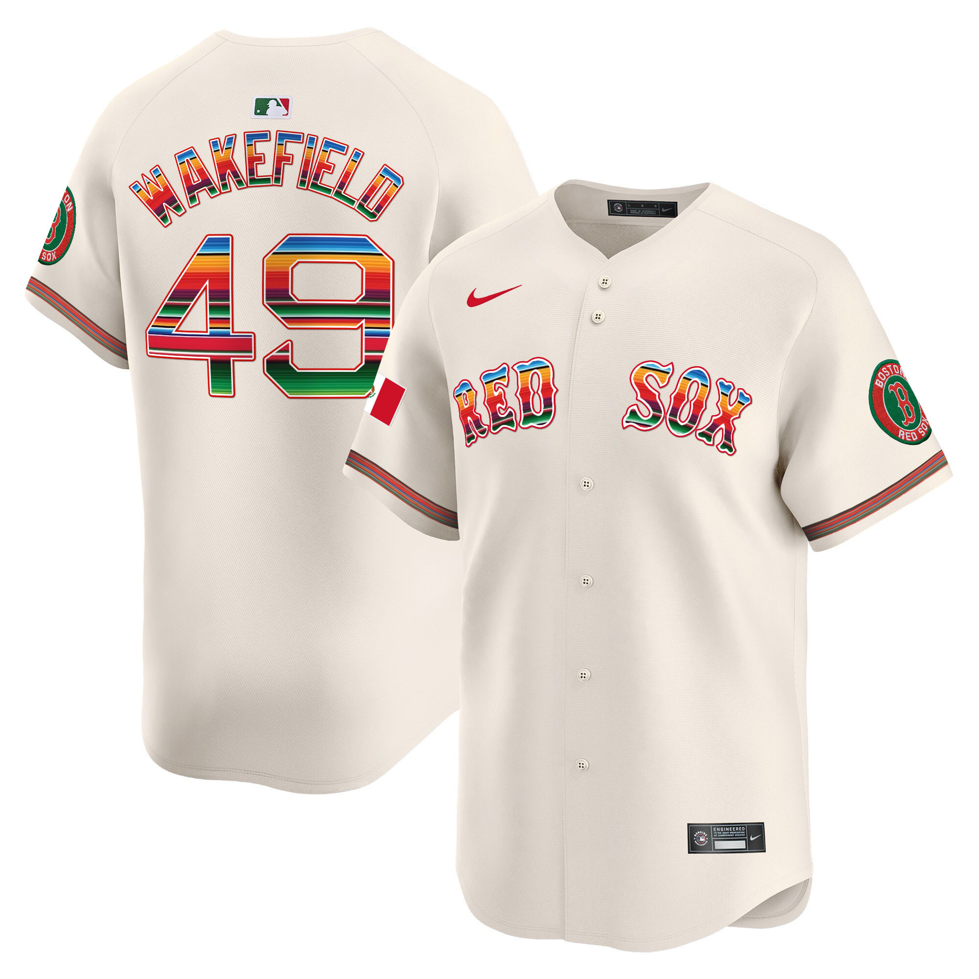 Men's Boston Red Sox Mexico Vapor Premier Limited Jersey - All Stitched