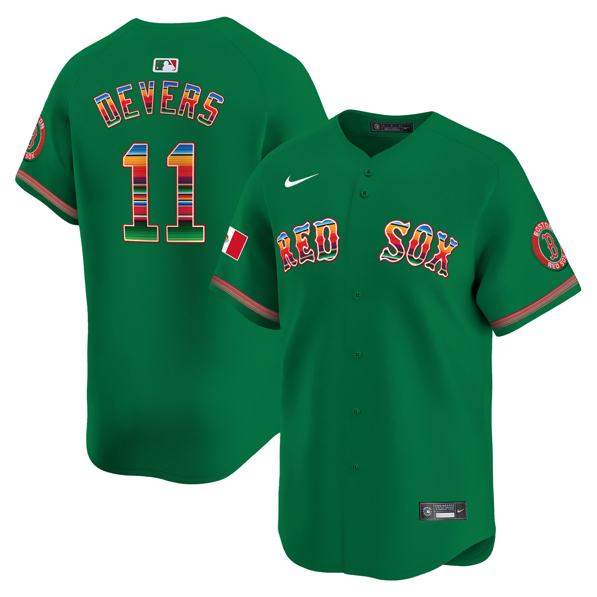 Men's Boston Red Sox Mexico Vapor Premier Limited Jersey - All Stitched