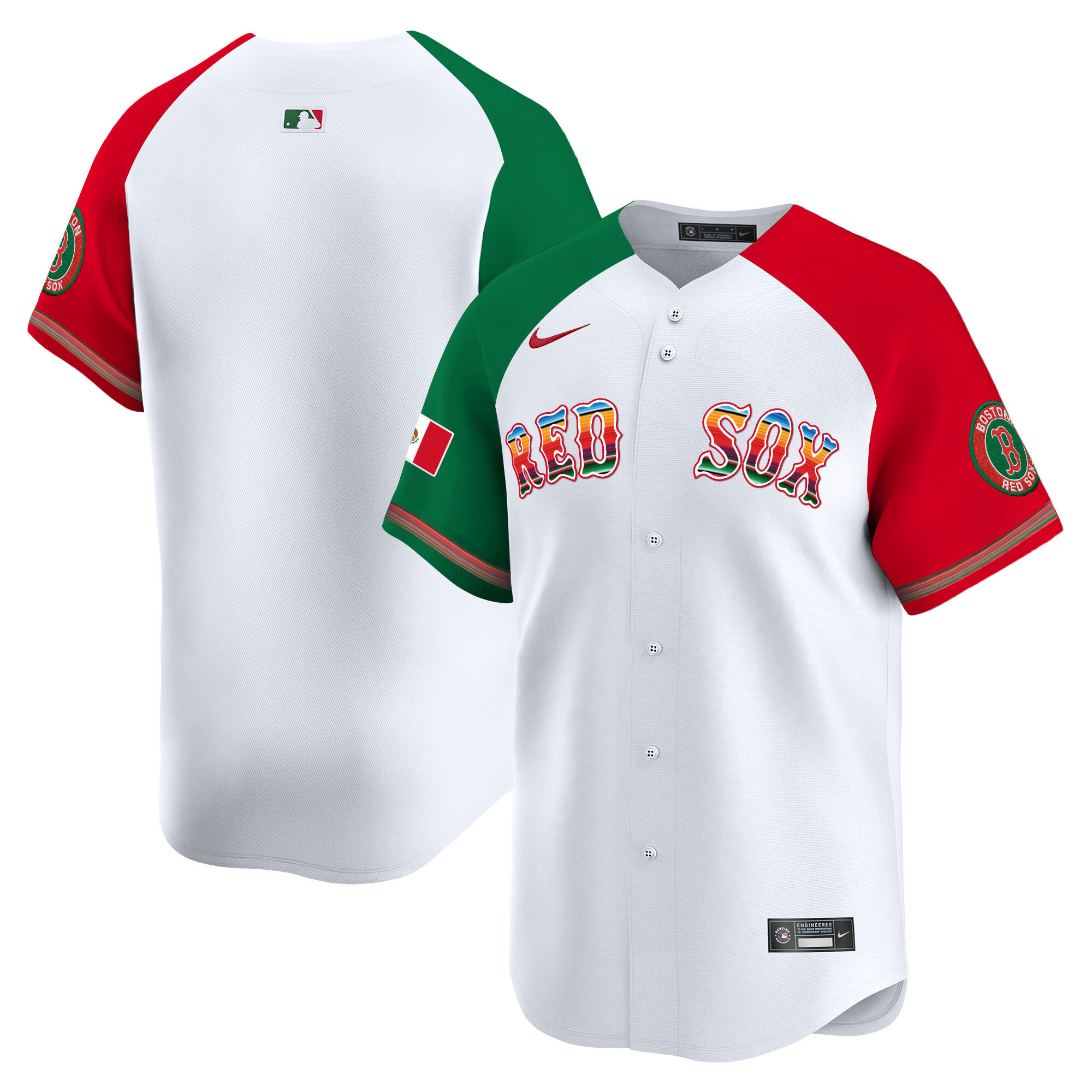 Men's Boston Red Sox Mexico Vapor Premier Limited Jersey - All Stitched