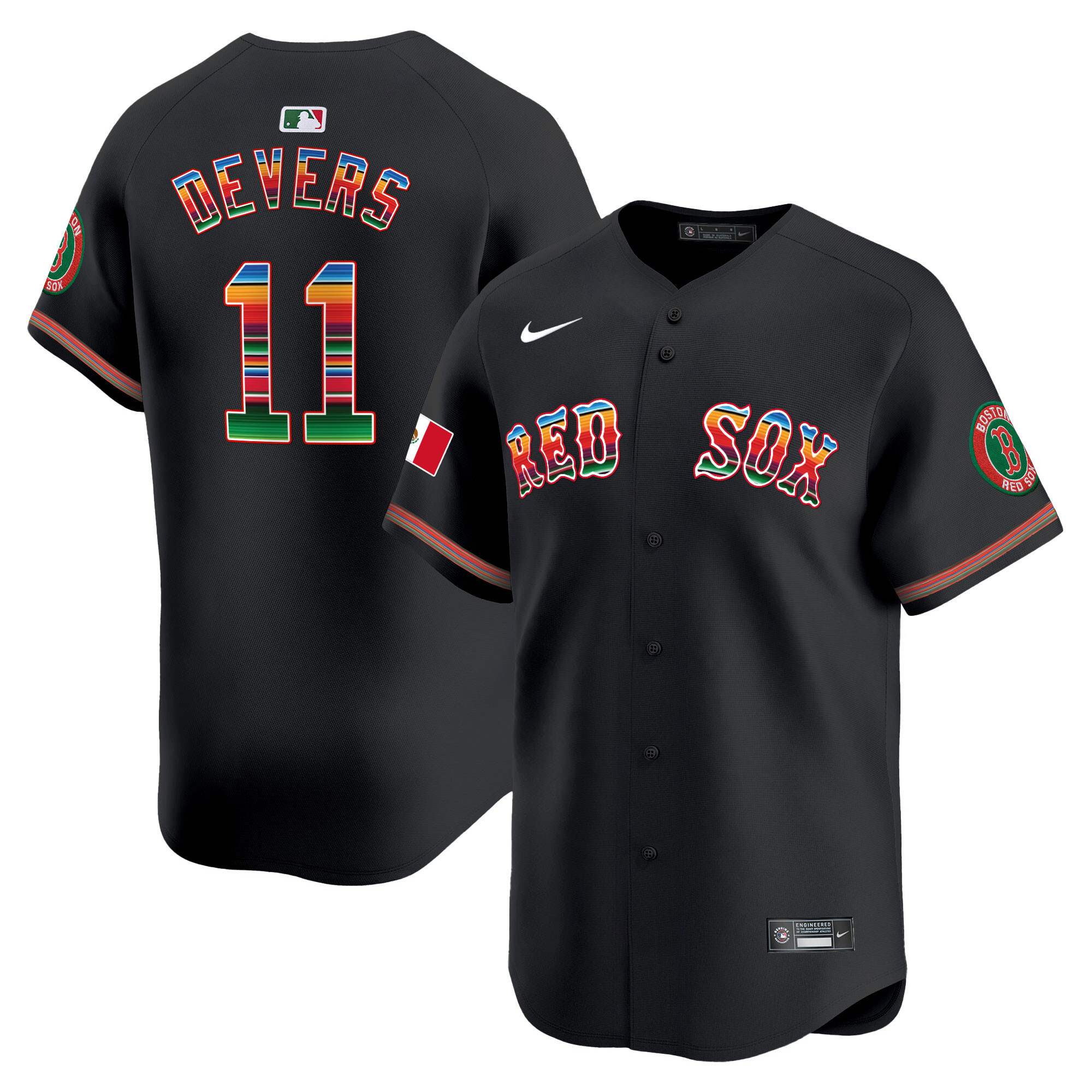 Men's Boston Red Sox Mexico Vapor Premier Limited Jersey - All Stitched