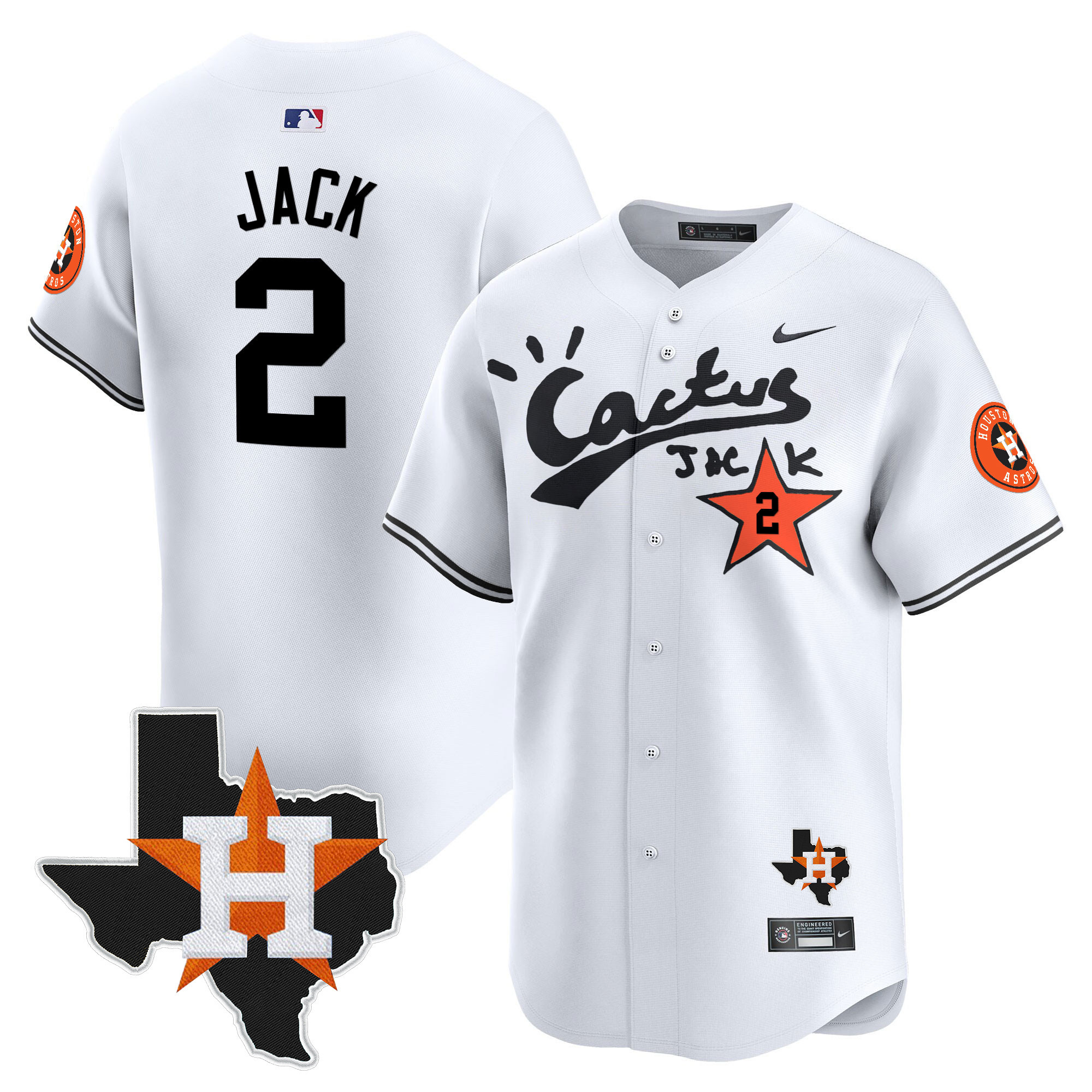 Men's Cactus Jack Patch Vapor Premier Limited Jersey - All Stitched