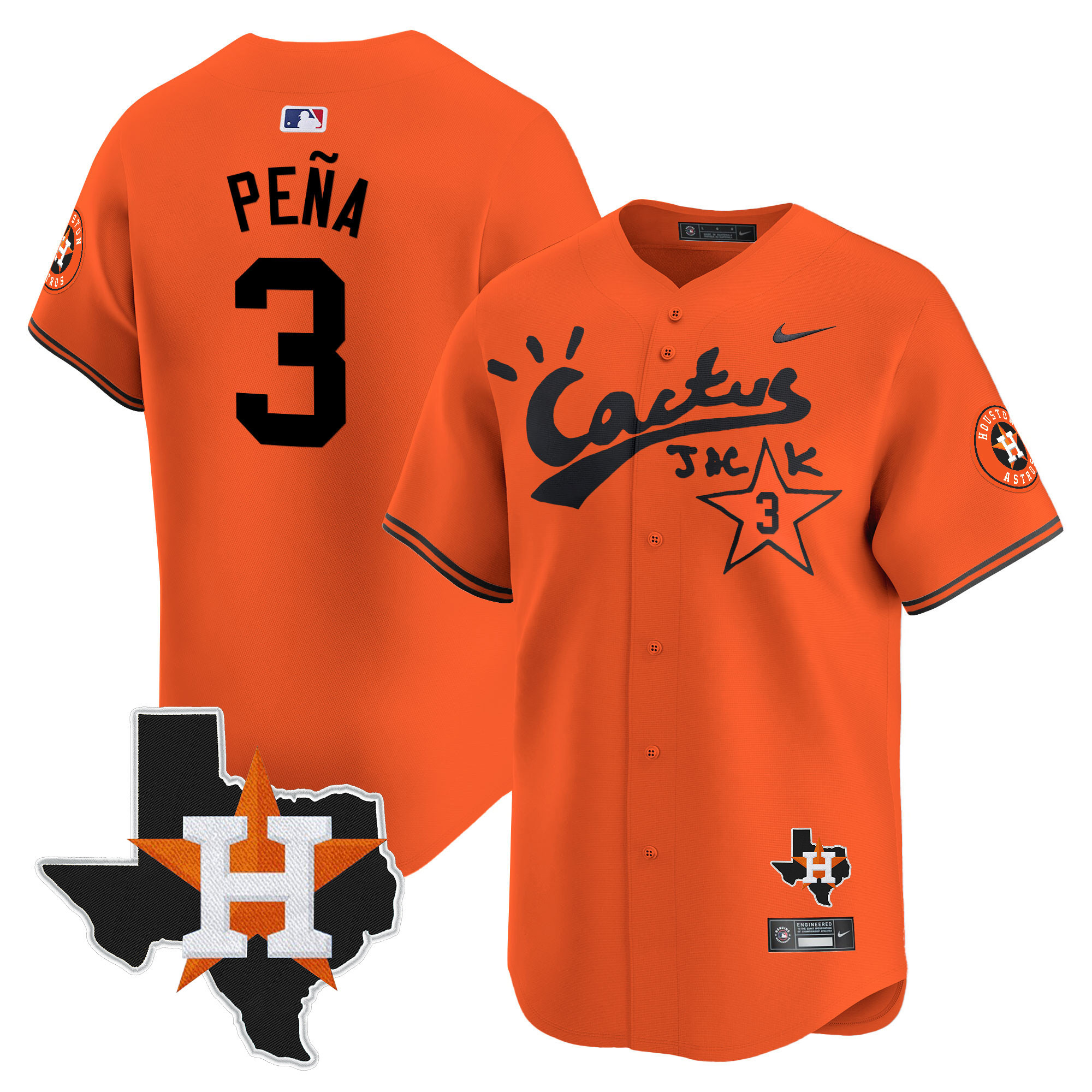 Men's Cactus Jack Patch Vapor Premier Limited Jersey - All Stitched