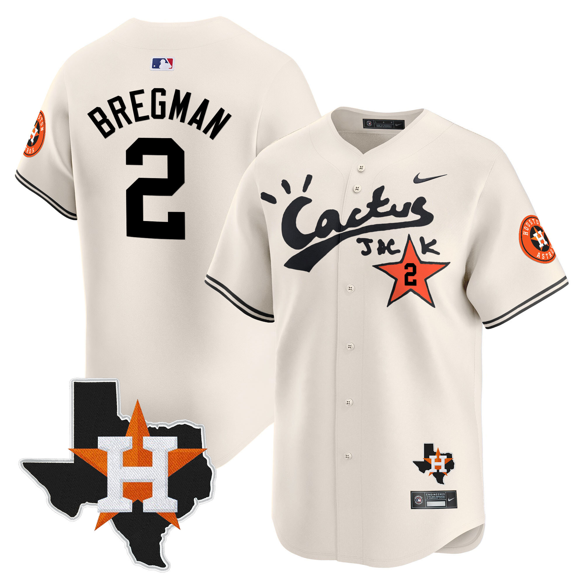 Men's Cactus Jack Patch Vapor Premier Limited Jersey - All Stitched