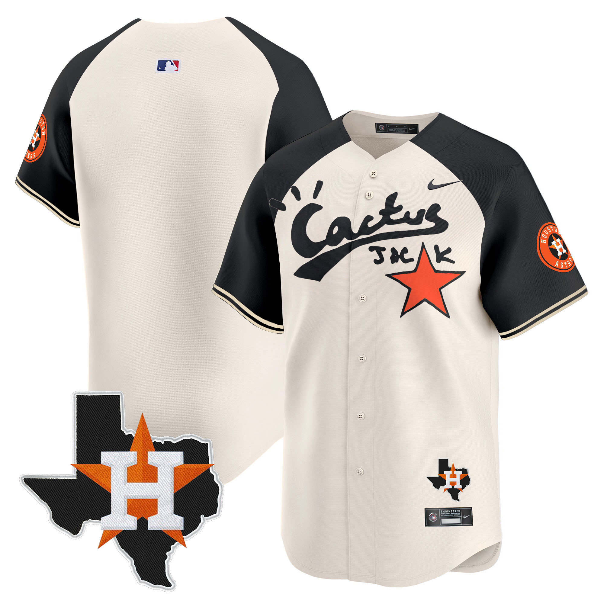 Men's Cactus Jack Patch Vapor Premier Limited Jersey - All Stitched