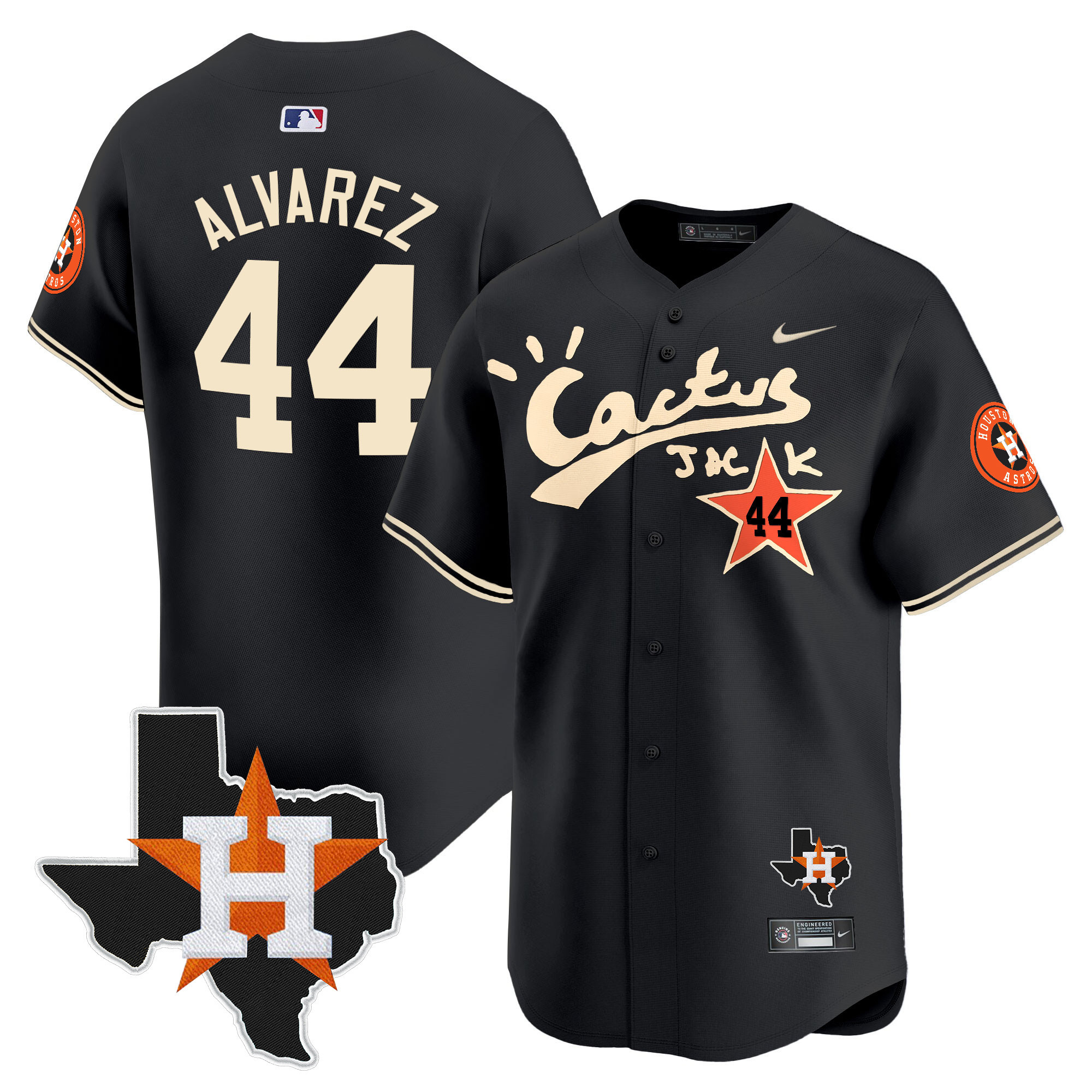 Men's Cactus Jack Patch Vapor Premier Limited Jersey - All Stitched