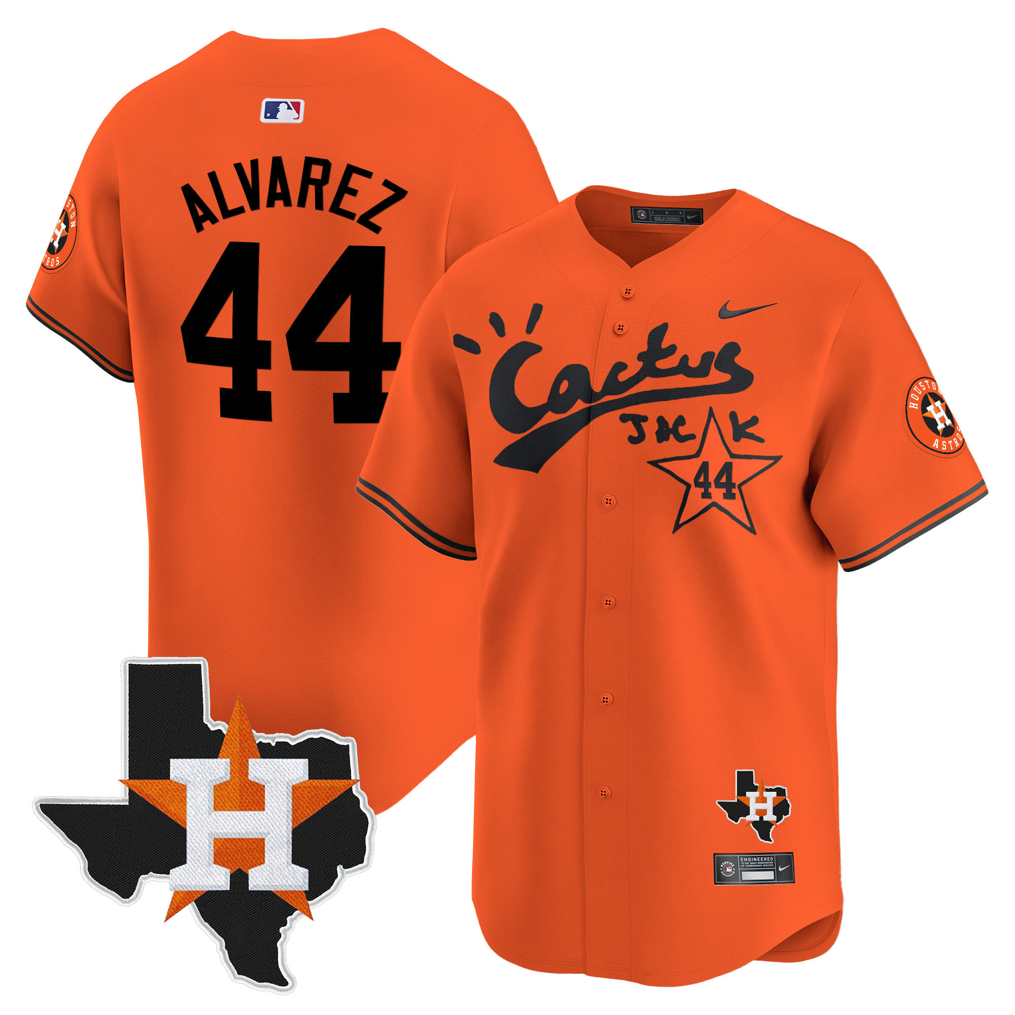 Men's Cactus Jack Patch Vapor Premier Limited Jersey - All Stitched