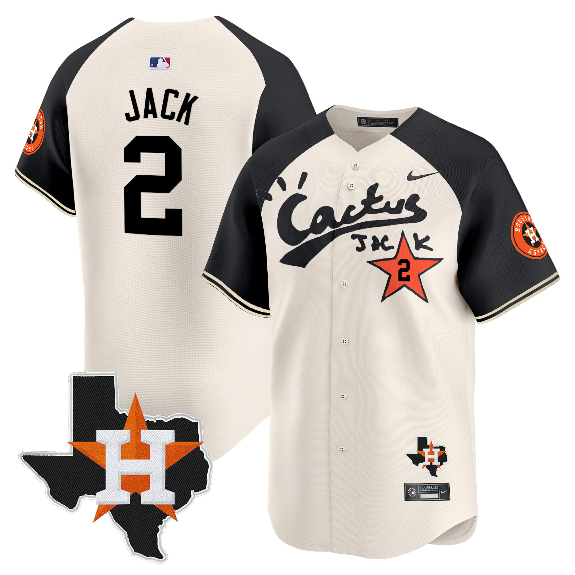 Men's Cactus Jack Patch Vapor Premier Limited Jersey - All Stitched