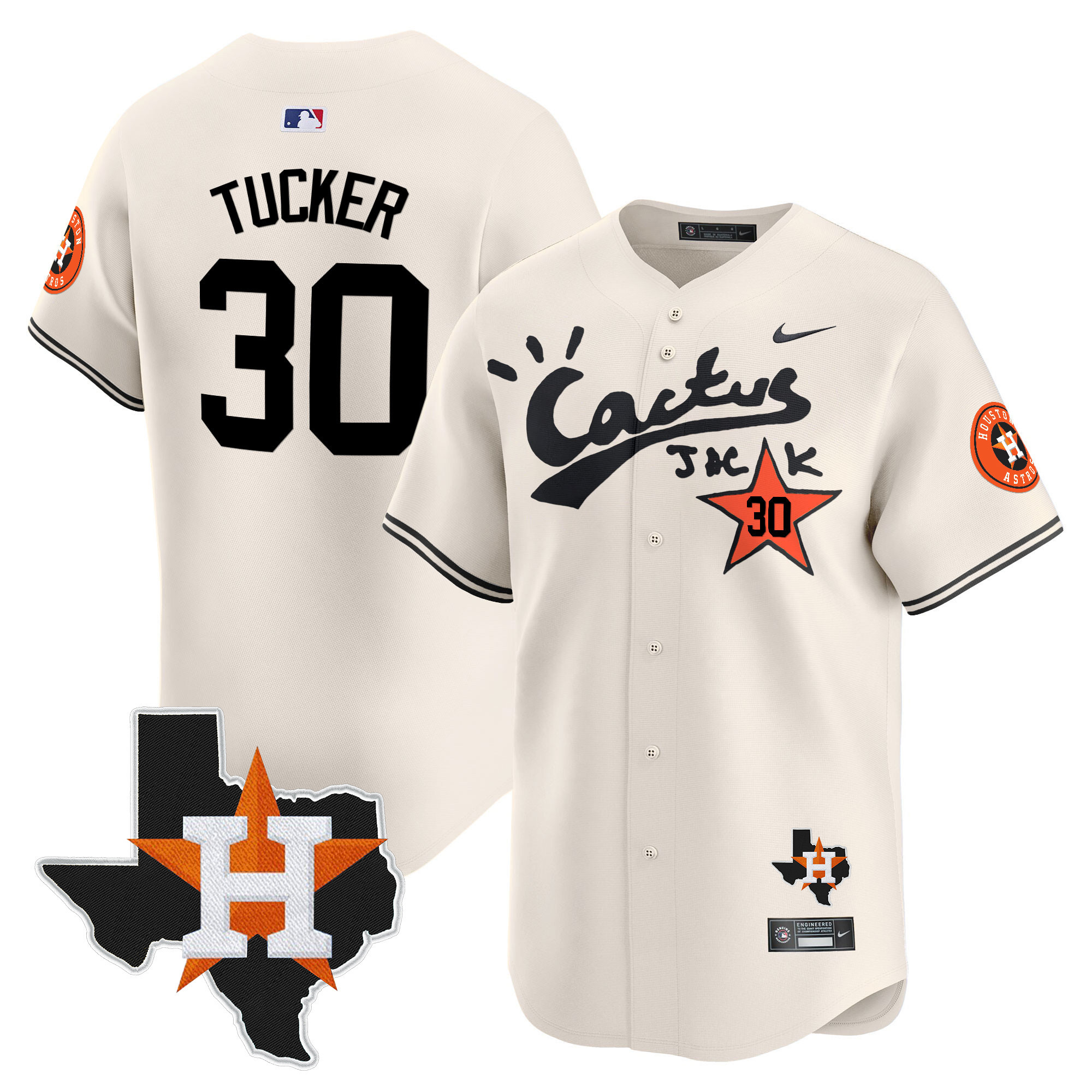 Men's Cactus Jack Patch Vapor Premier Limited Jersey - All Stitched