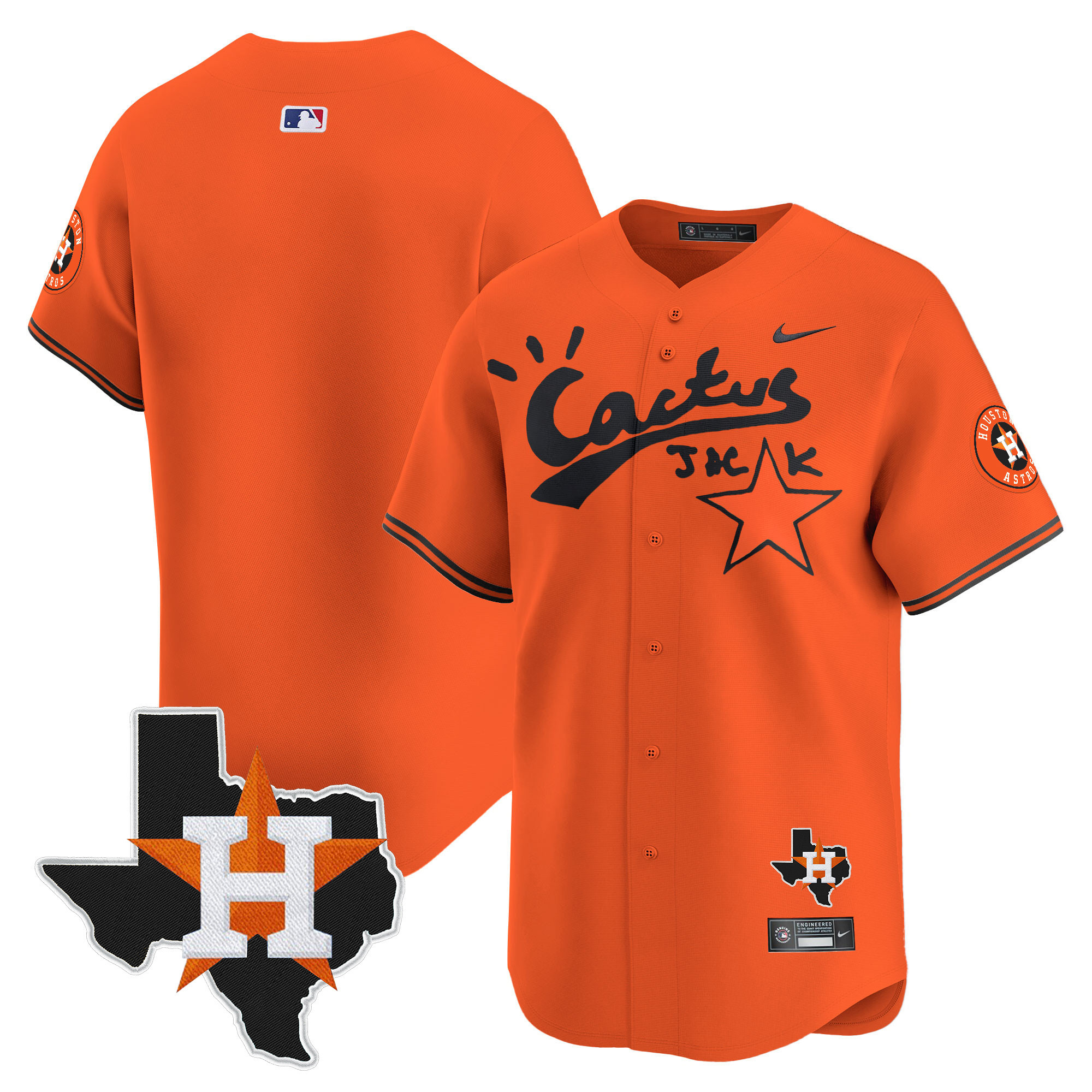 Men's Cactus Jack Patch Vapor Premier Limited Jersey - All Stitched