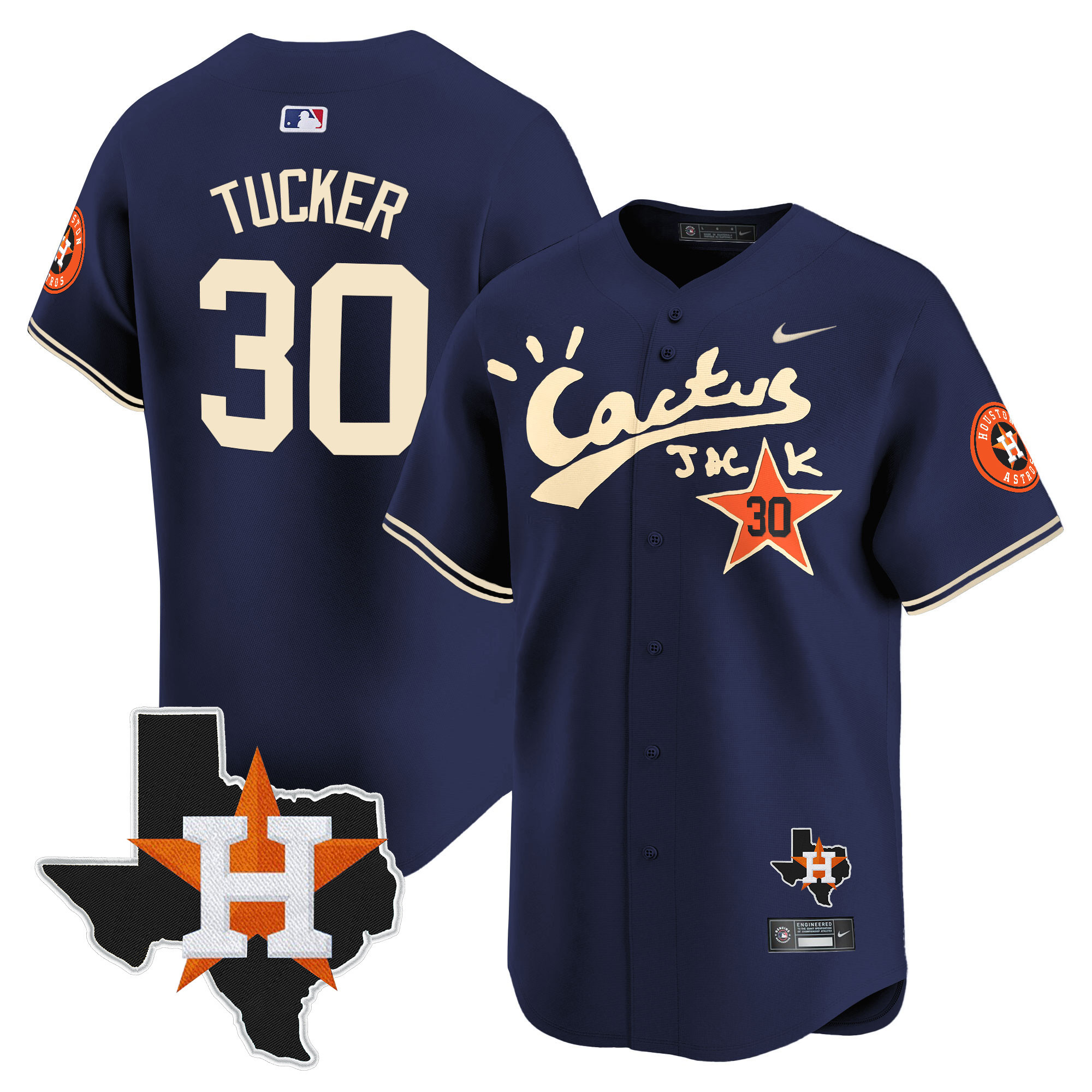 Men's Cactus Jack Patch Vapor Premier Limited Jersey - All Stitched