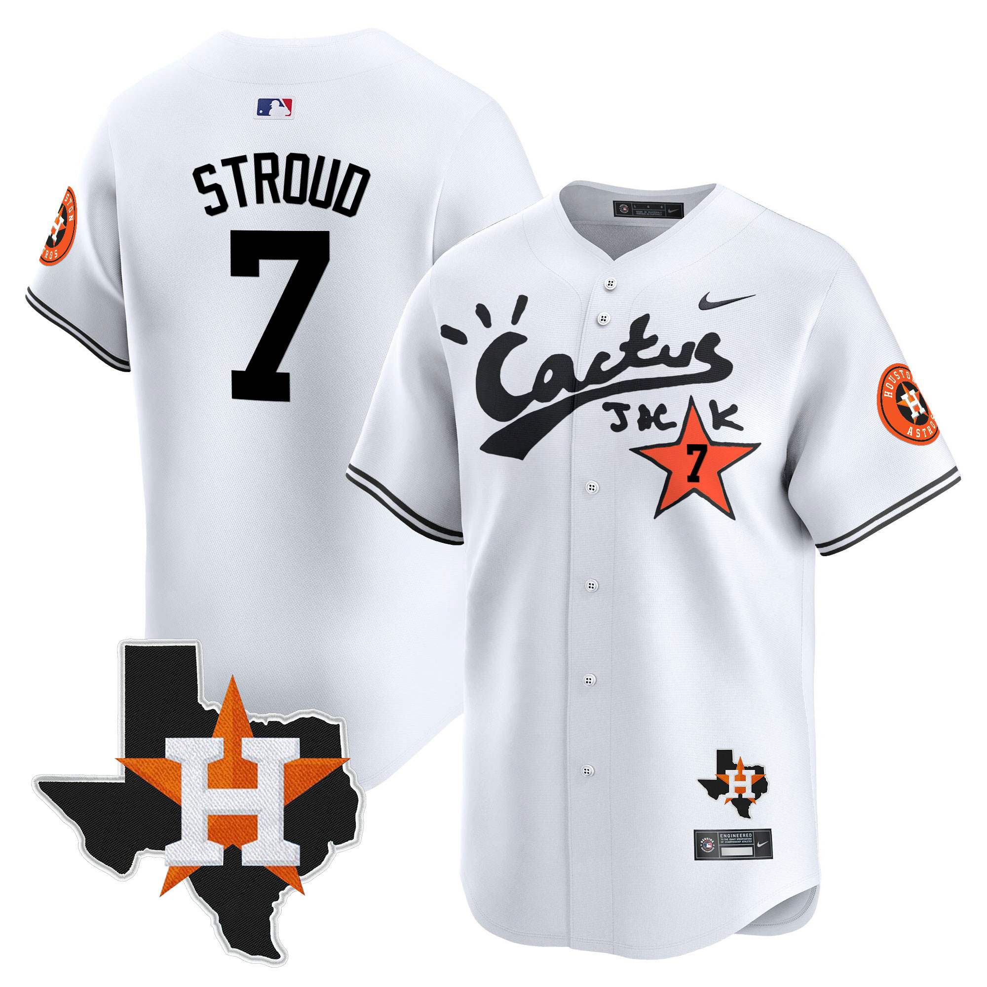 Men's Cactus Jack Patch Vapor Premier Limited Jersey - All Stitched