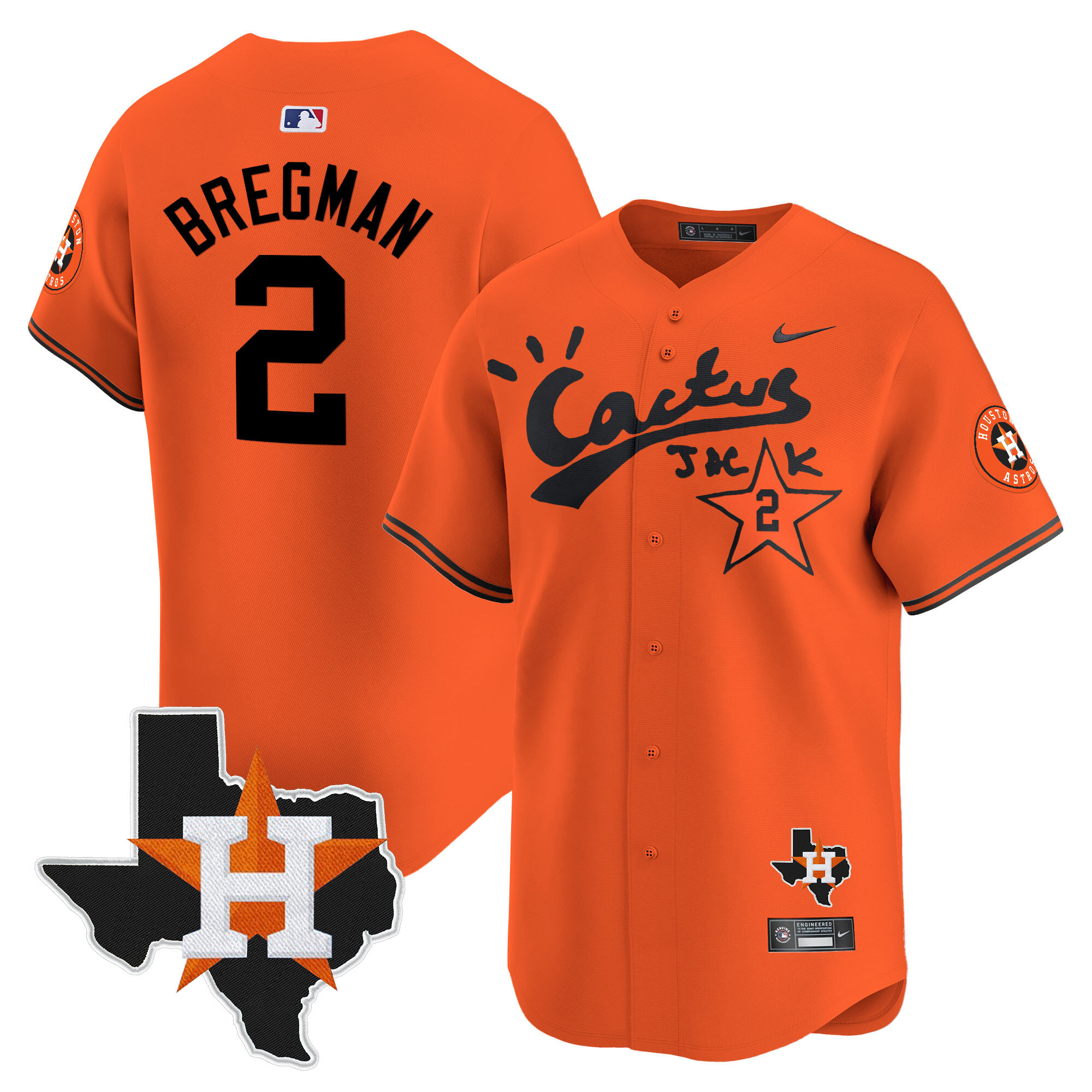 Men's Cactus Jack Patch Vapor Premier Limited Jersey - All Stitched