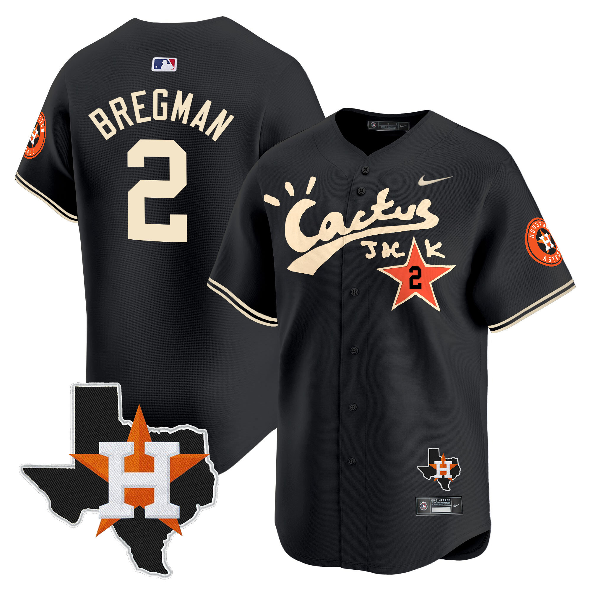 Men's Cactus Jack Patch Vapor Premier Limited Jersey - All Stitched